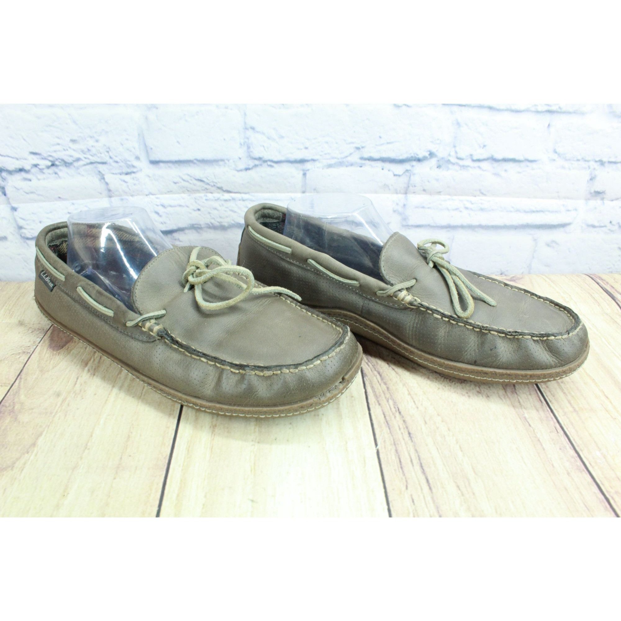 L.L. Bean LL Bean Men's Lined Comfort Handsewn Slippers Size 11 M Size US 11 / EU 44 - 3 Thumbnail