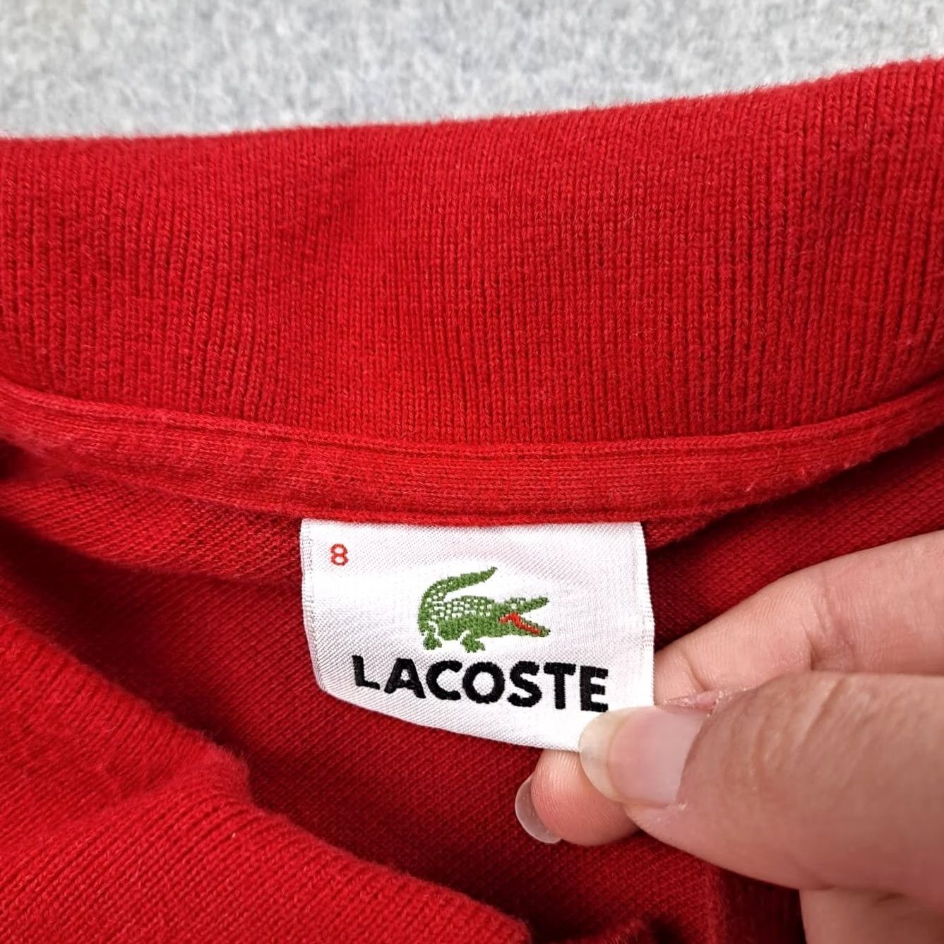 Lacoste Lacoste Polo Shirt Men Red Short Sleeve Casual Classic Preppy Quiet Luxury 8 3XL Cotton Knit Shirt Polo Mens Red Size US XXL / EU 58 / 5 - 4 Thumbnail