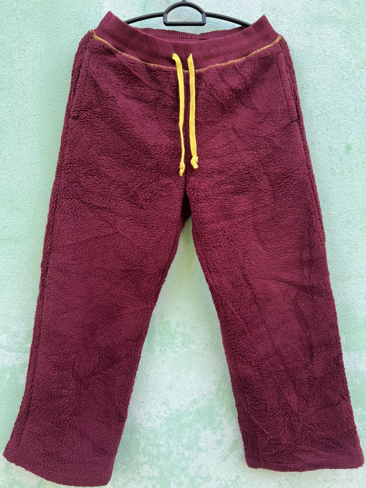 JW Anderson Uniqlo x JW Anderson Deep Burgundy Sherpa Fleece Pants Size US 34 / EU 50 - 17 Thumbnail