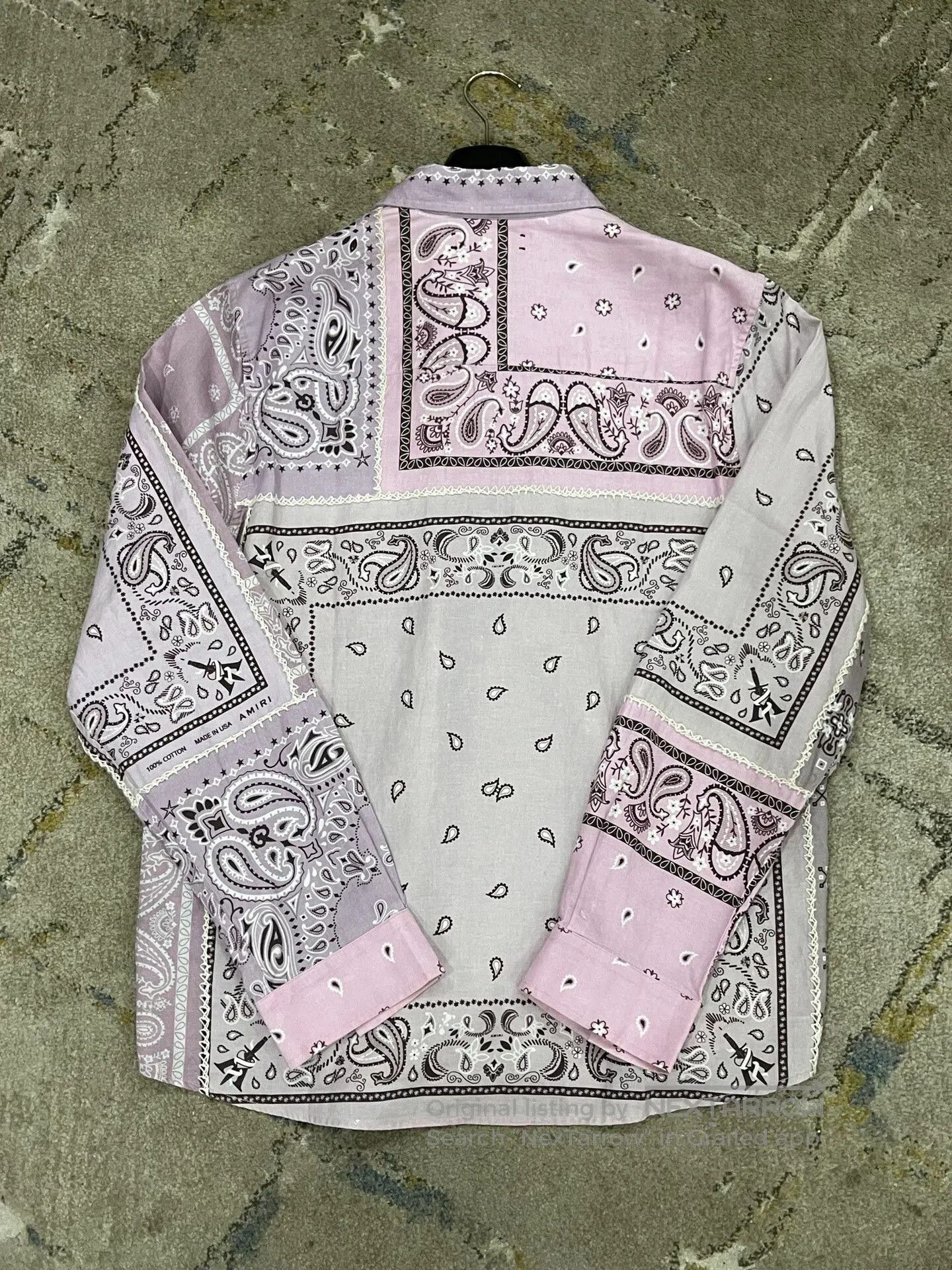 Amiri AMIRI Pink Embroidered Casual Shirt. Size US L / EU 52-54 / 3 - 2 Thumbnail
