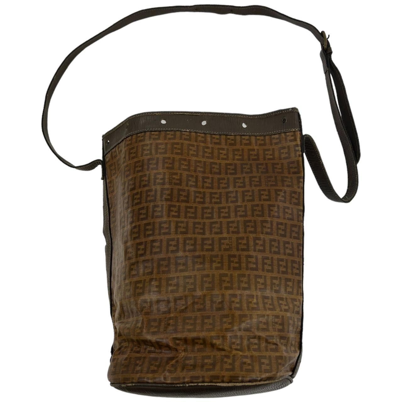 Vintage Fendi Monogram Bucket Shoulder Bag