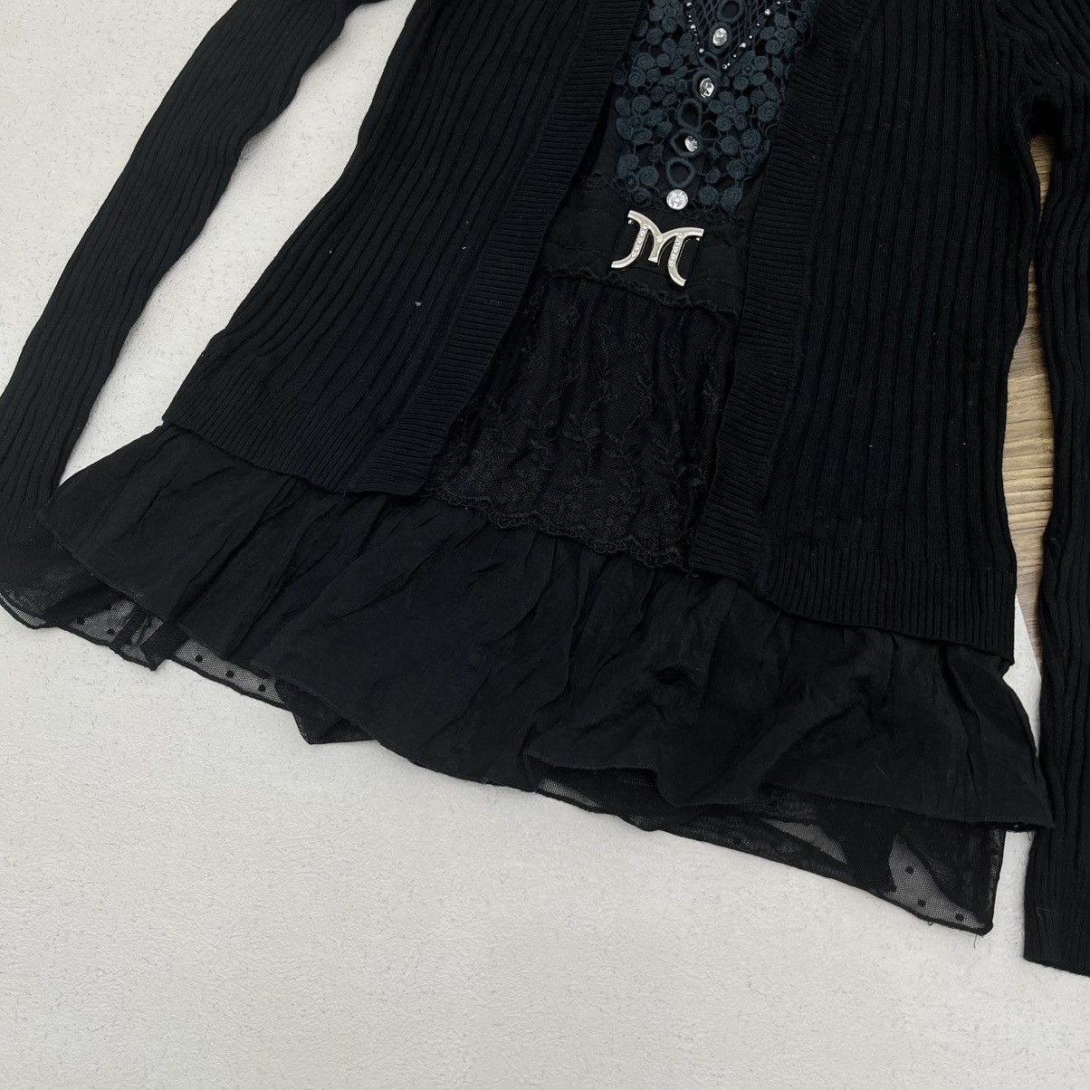If Six Was Nine There Is Ugly LS Gothic Mesh Hem Transparent ifsixwas9 Style Size US M / EU 48-50 / 2 - 3 Thumbnail