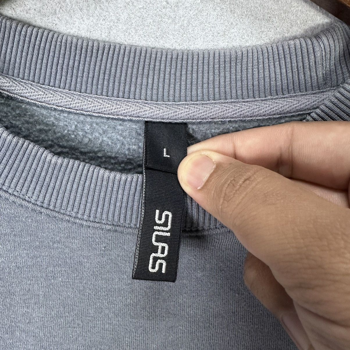 Japanese Brand Silas Krink Graphic Sweatshirt Grey Paint Drip Print Size US L / EU 52-54 / 3 - 3 Thumbnail