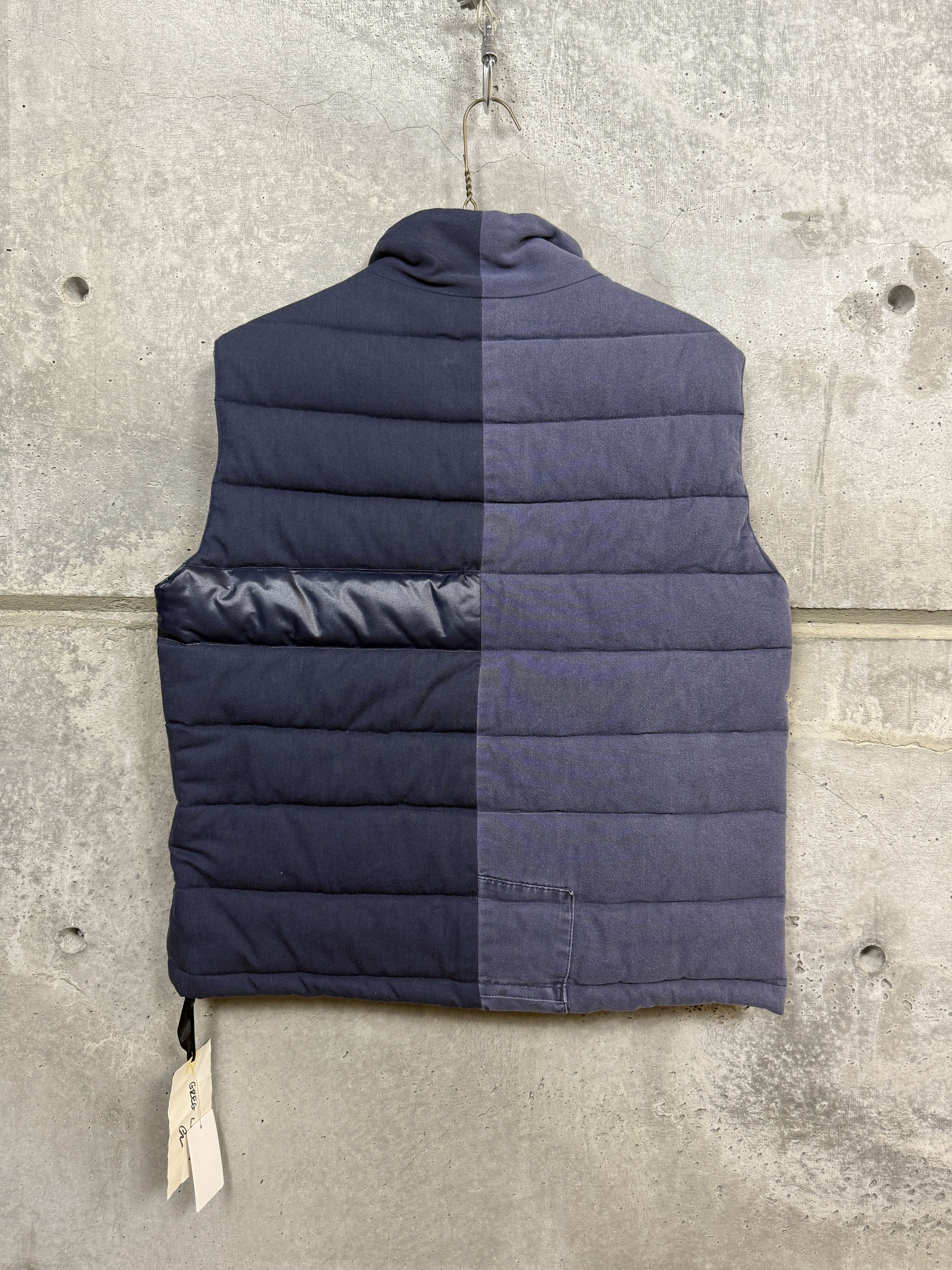 Greg Lauren Greg Lauren Navy Workwear Puffer Vest Size US M / EU 48-50 / 2 - 2 Thumbnail