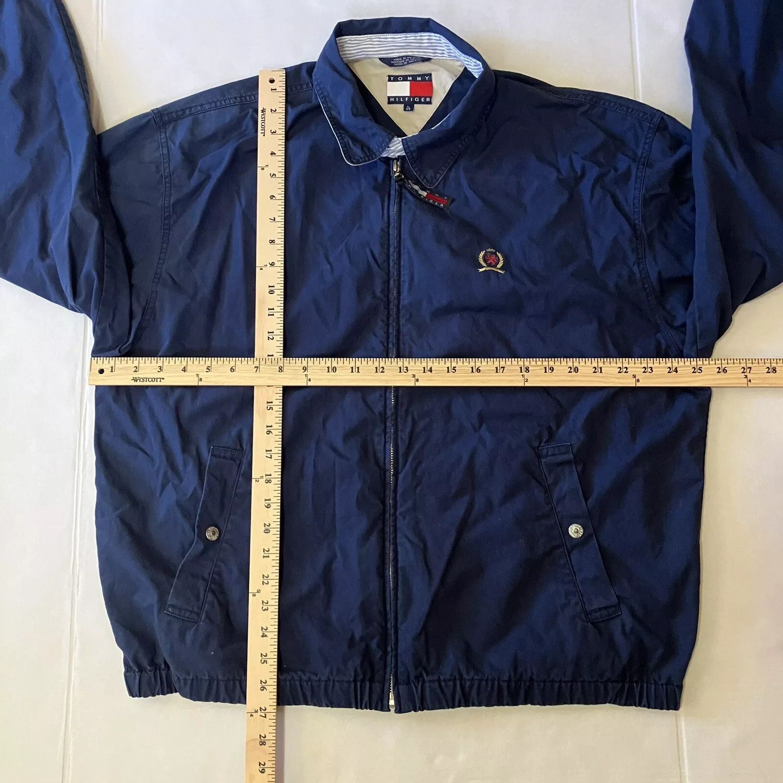 Tommy Hilfiger Levi’s Vintage Black Denim Jacket Size L Full Zip Collared Size US L / EU 52-54 / 3 - 6 Thumbnail