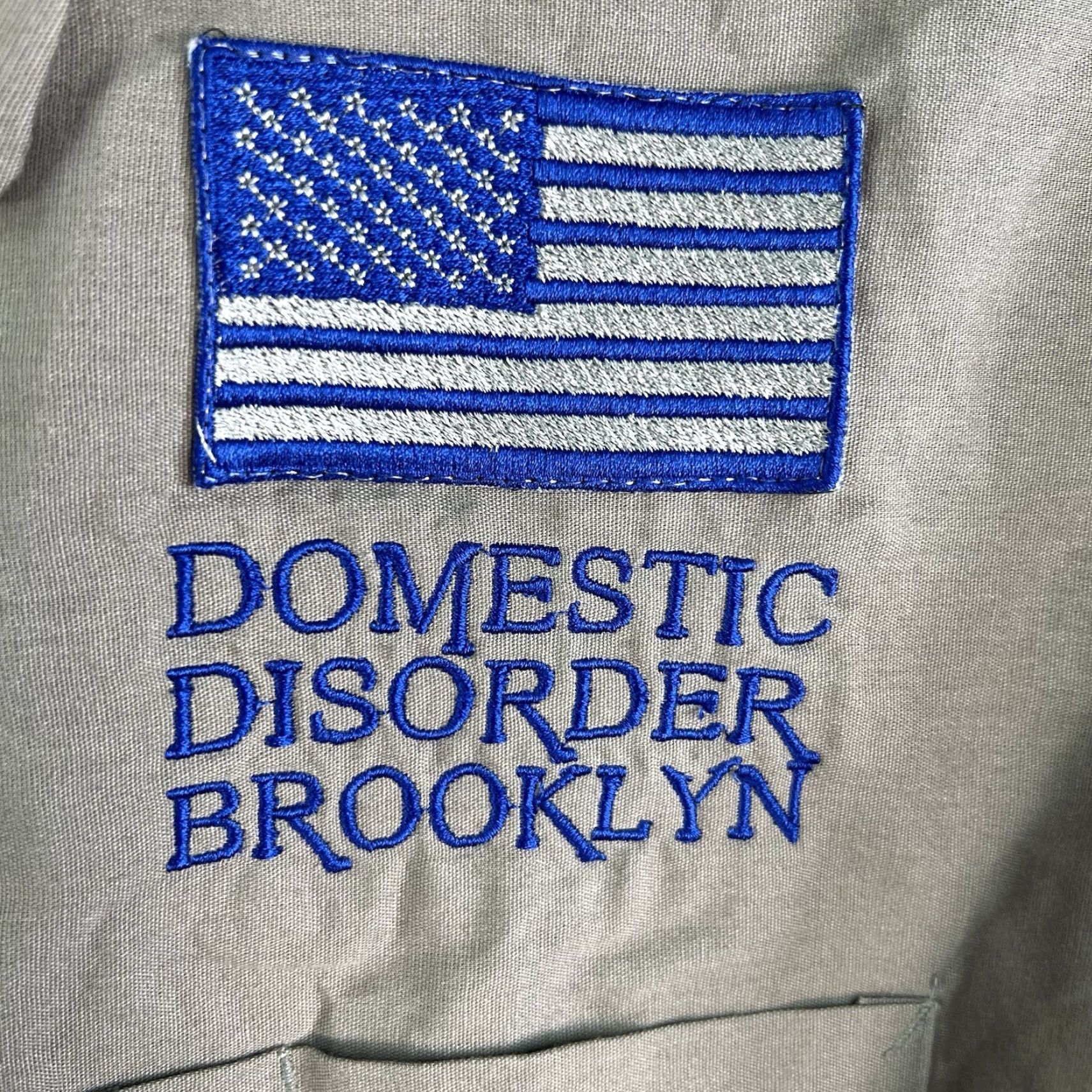 Vintage Domestic Disorder MC/AC Club Brooklyn NY Button-Up Shirt Mens Size 2XL Gray Size US XXL / EU 58 / 5 - 3 Thumbnail