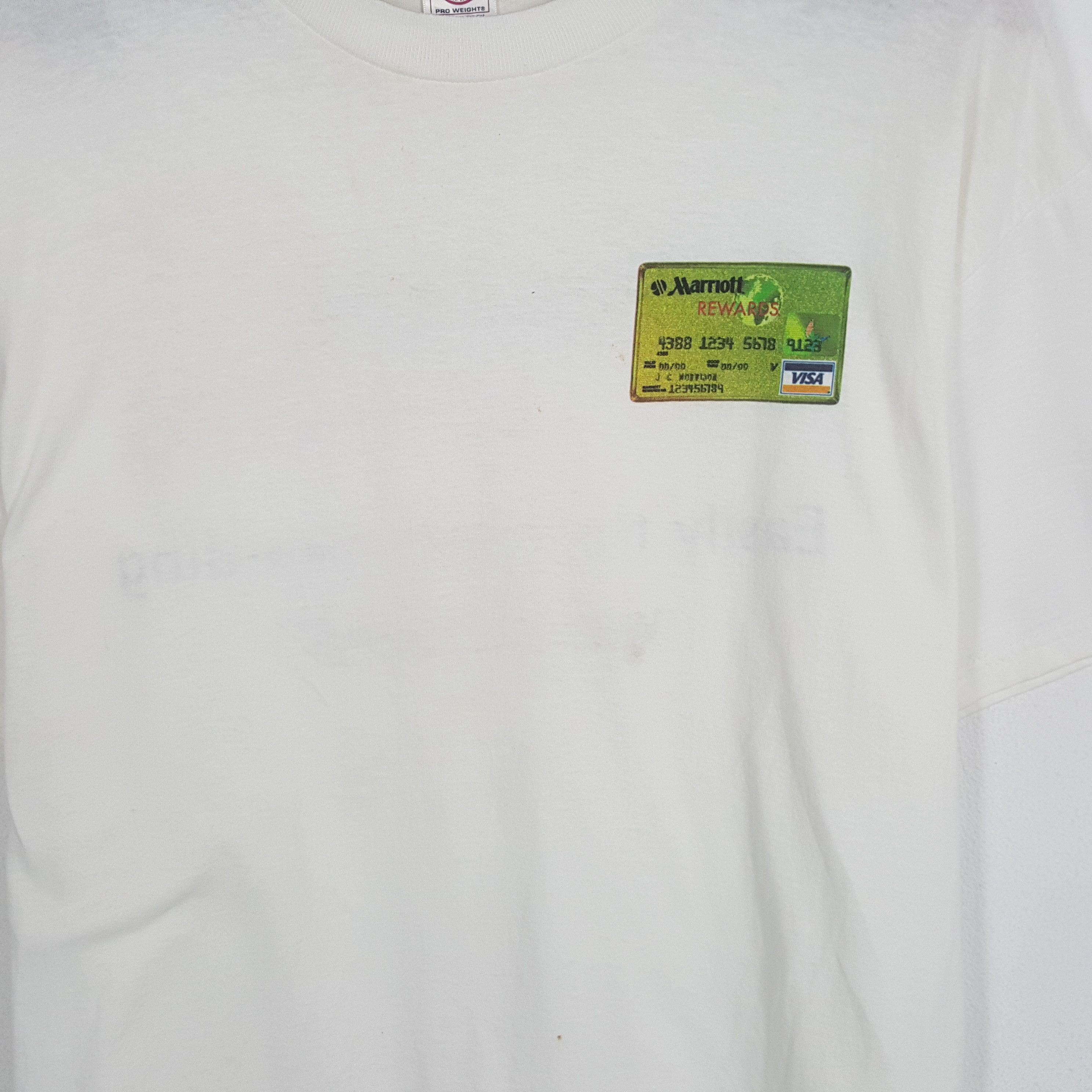 Vintage MARRIOT REWARDS Visa MasterCard Vintage Tshirt Size US XL / EU 56 / 4 - 4 Thumbnail