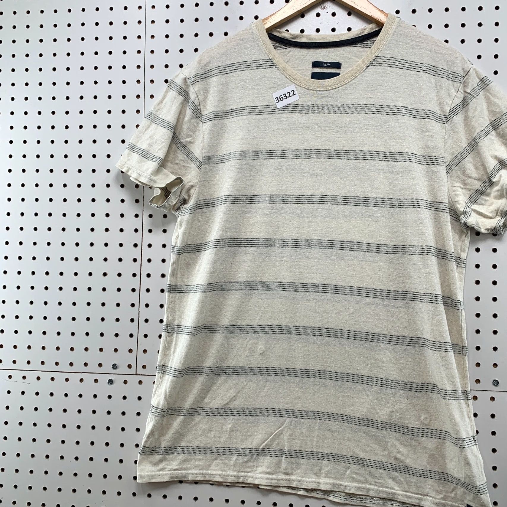 Prana Prana Slim Shirt Medium Beige Striped Short Sleeve Outdoor Casual 20x29 Mens Size US M / EU 48-50 / 2 - 3 Thumbnail