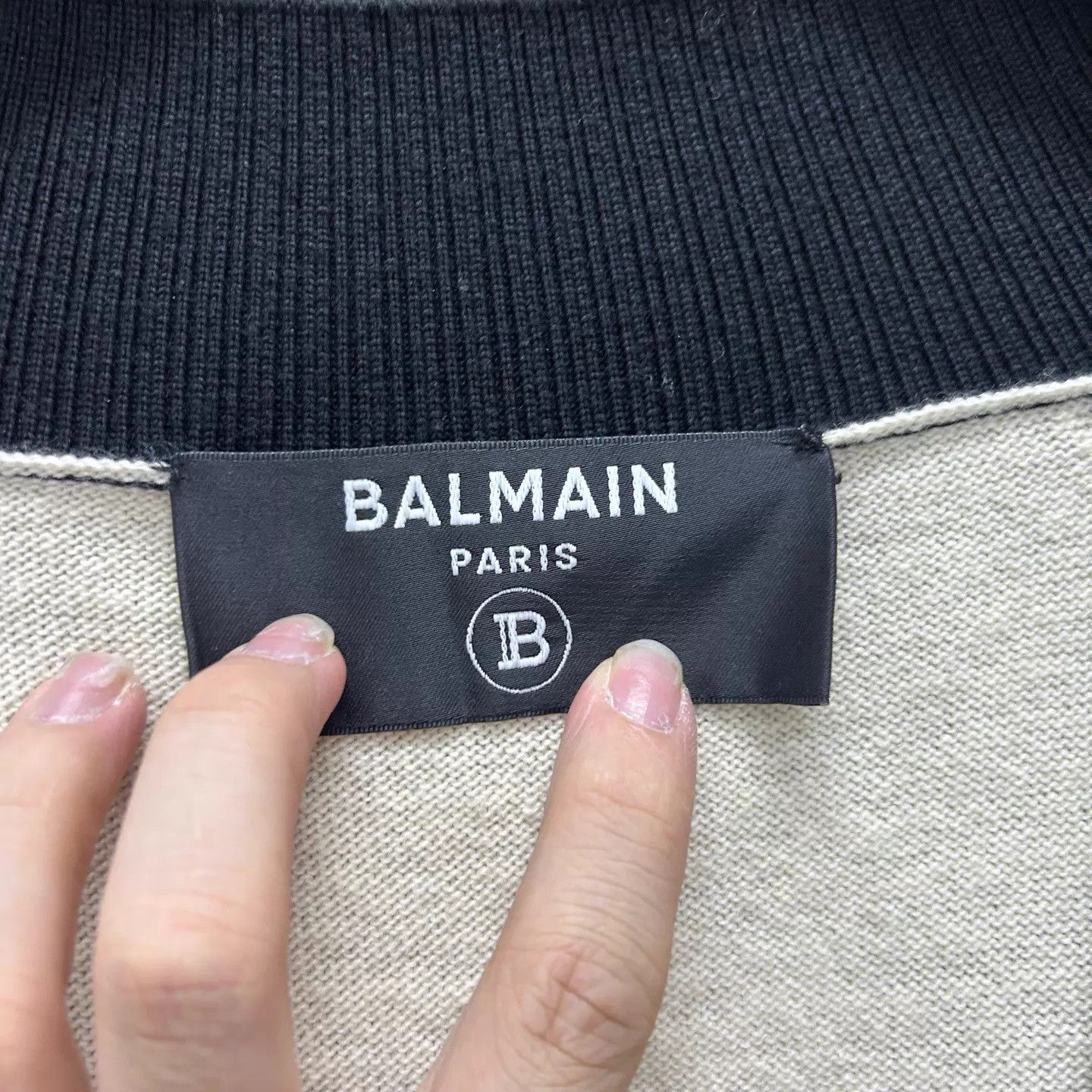 Balmain Balmain 99 New White Back Logo Knit Cardigan 34 Size XXS / US 00 / IT 34 - 3 Thumbnail