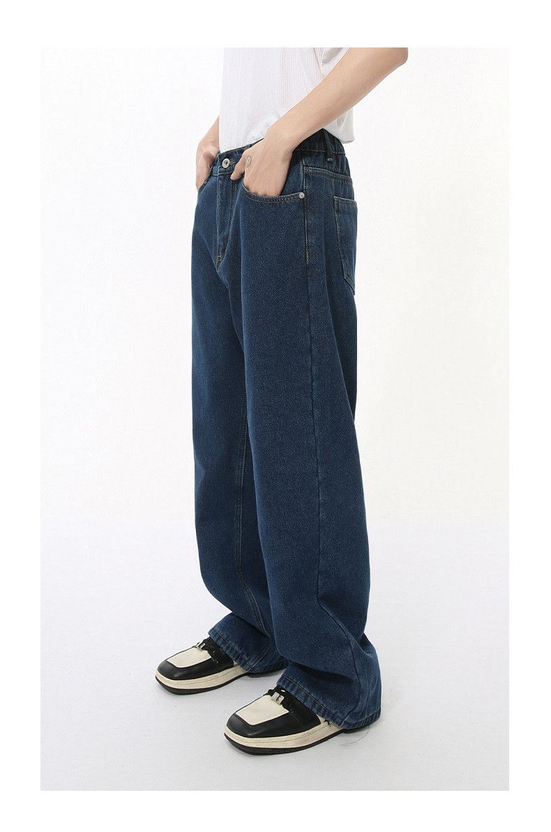 Japanese Brand Men's Japanese Retro Cleanfit Straight Leg Washed Jeans Size US 32 / EU 48 - 4 Thumbnail