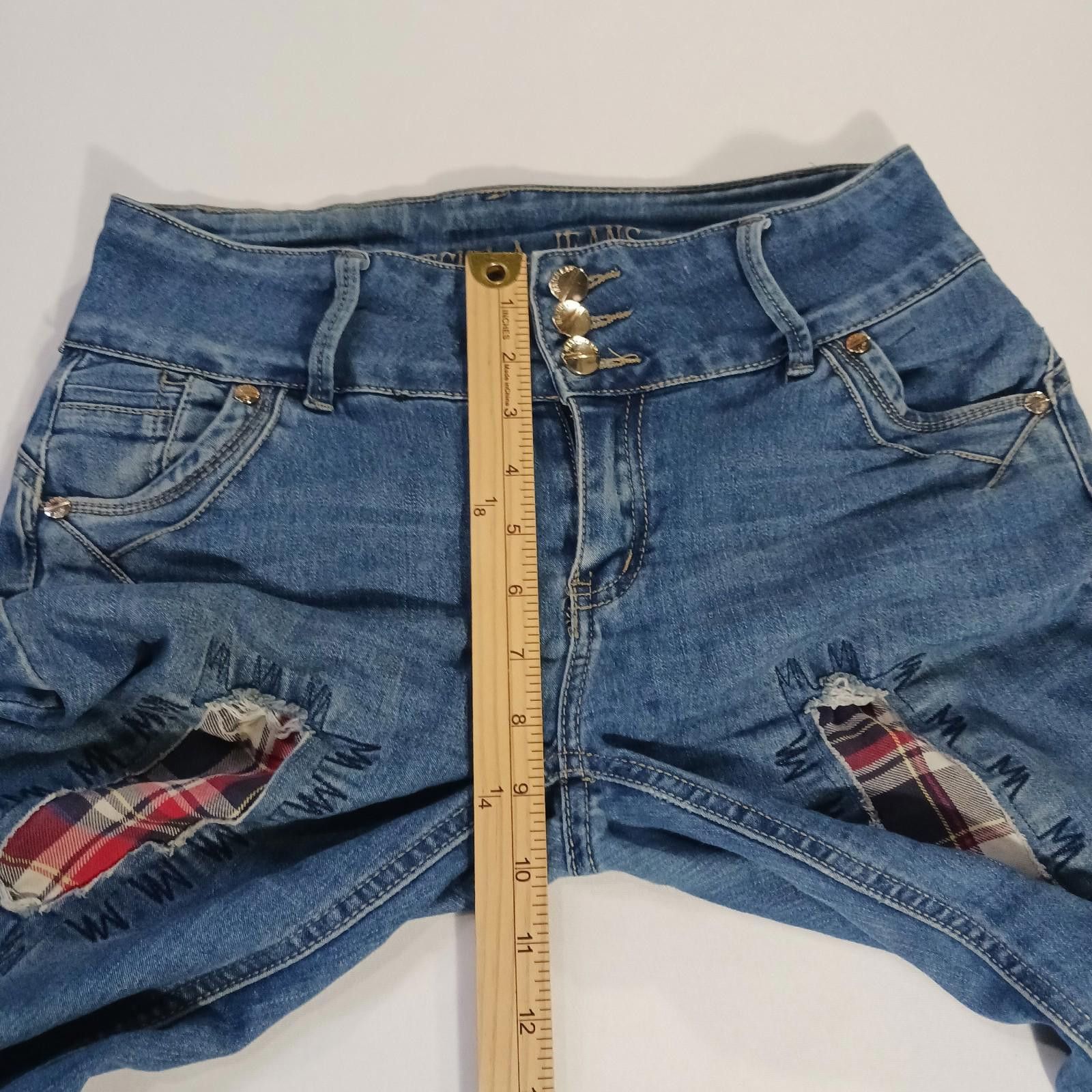 Other Watch LA LP8408 Women’s 9 Blue Cotton Blend Button Fly Jeans Size 30" / US 8 / IT 44 - 9 Thumbnail