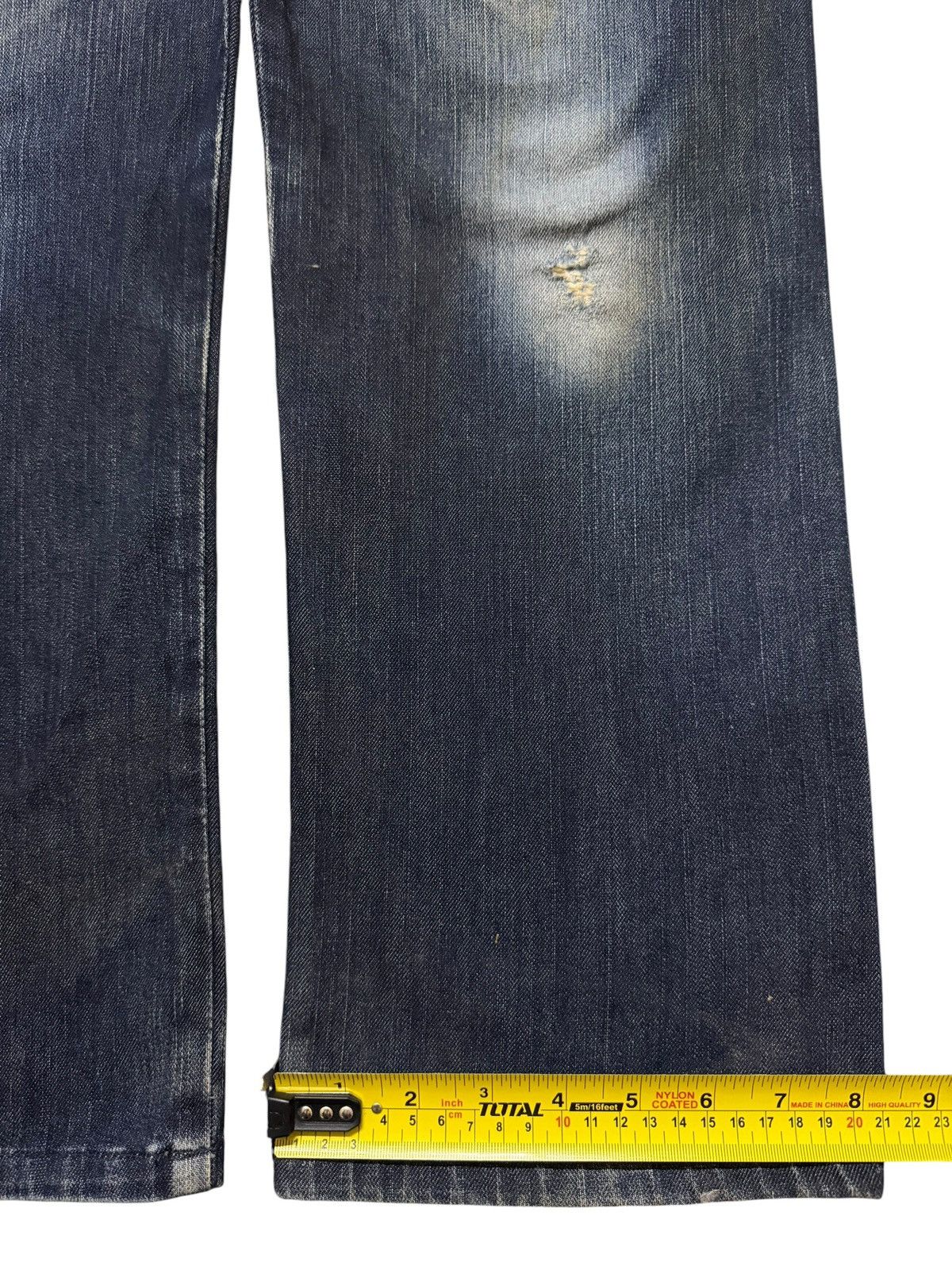 Edwin Vintage 90s Japan Edwin Blue Faded Wash Relaxed Loose Jeans Size US 32 / EU 48 - 14 Thumbnail