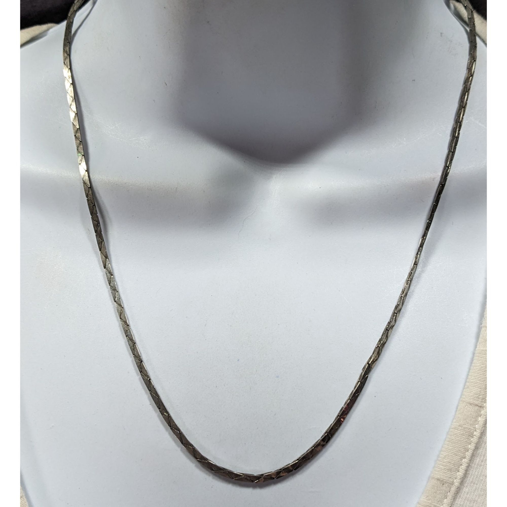 Other Classic 14k Gold Plated Silver Tone Serpent Chain Necklace Size ONE SIZE - 4 Thumbnail