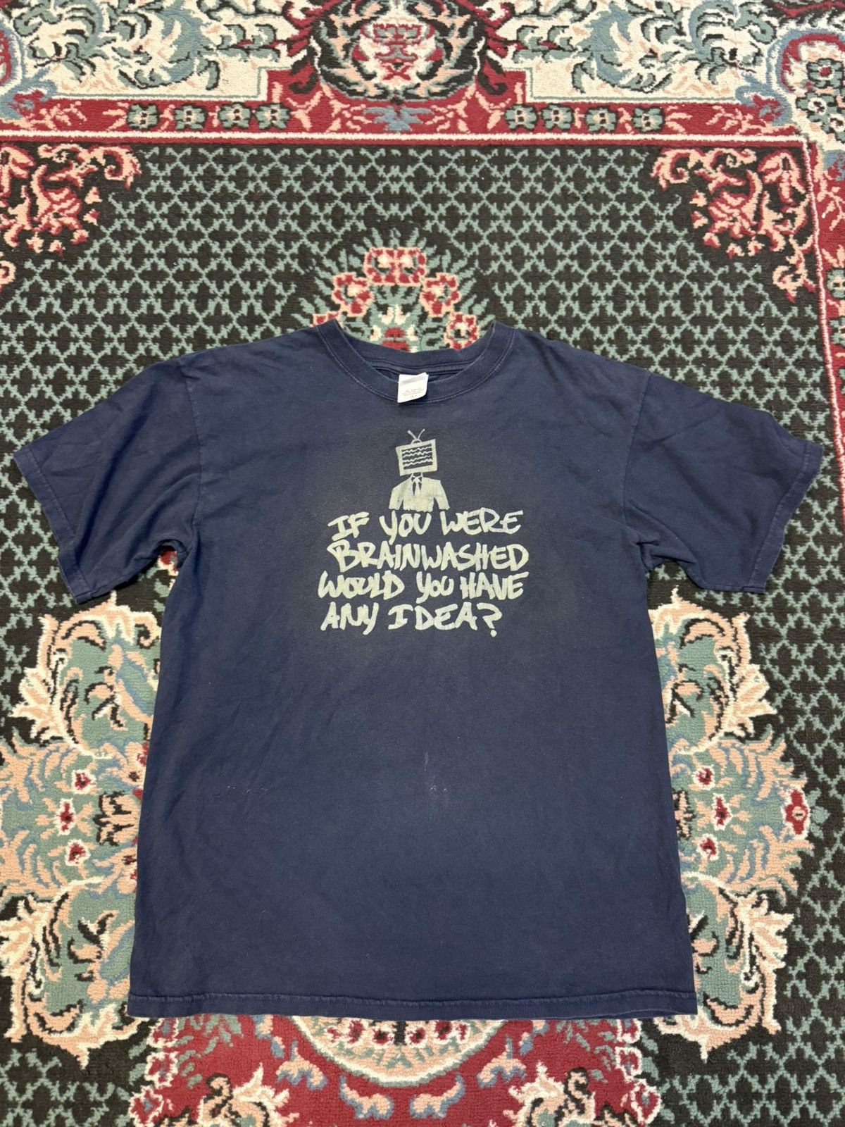 Vintage Vintage 90s y2k if you were Brainwashed grunge skate Tee Size US L / EU 52-54 / 3 - 1 Thumbnail