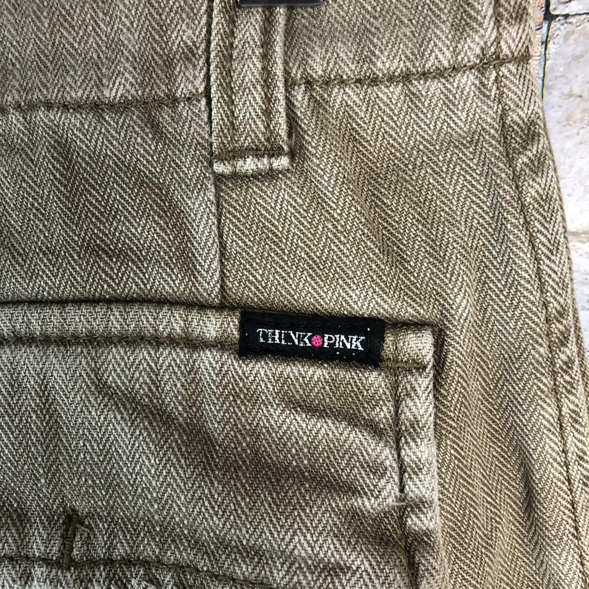 Japanese Brand Think Pink faded Cargo utility Multipocket Pants #A1160 Size US 29 - 15 Thumbnail
