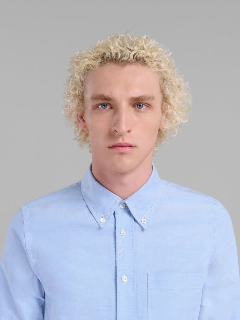 Marni o1w1db10125 Cropped Oxford Shirt in White Size US M / EU 48-50 / 2 - 4 Thumbnail