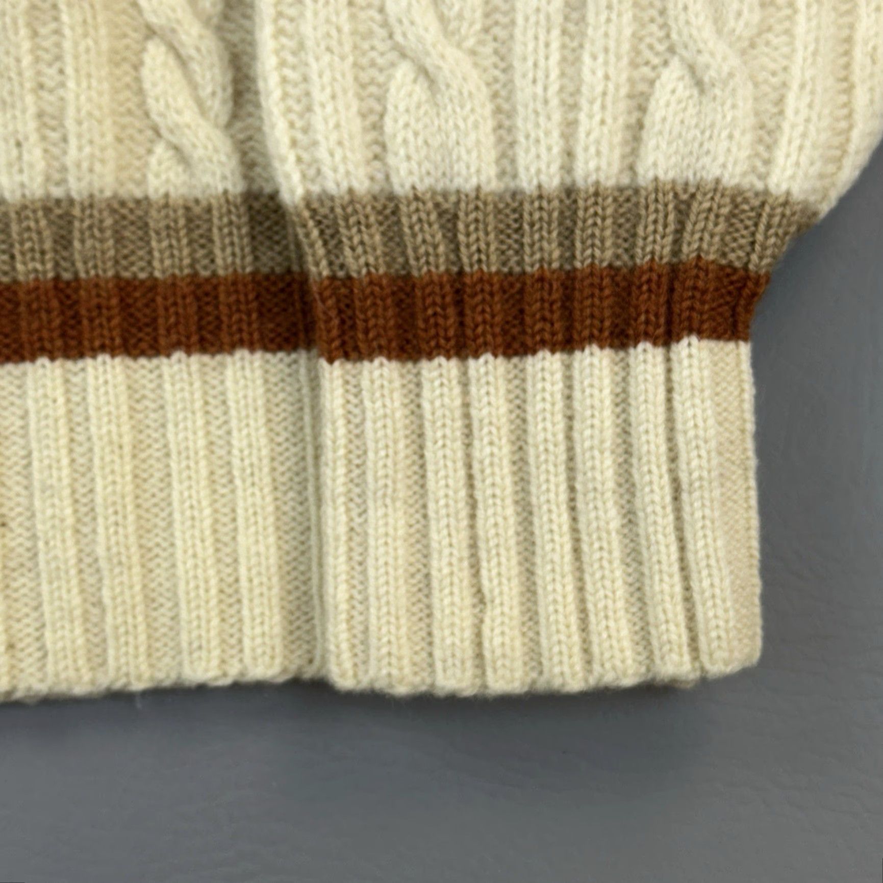 Vintage VINTAGE Robert Bruce Sweater Mens Large Wool Cable Knit Nordic USA 60s 70s Size US L / EU 52-54 / 3 - 3 Thumbnail