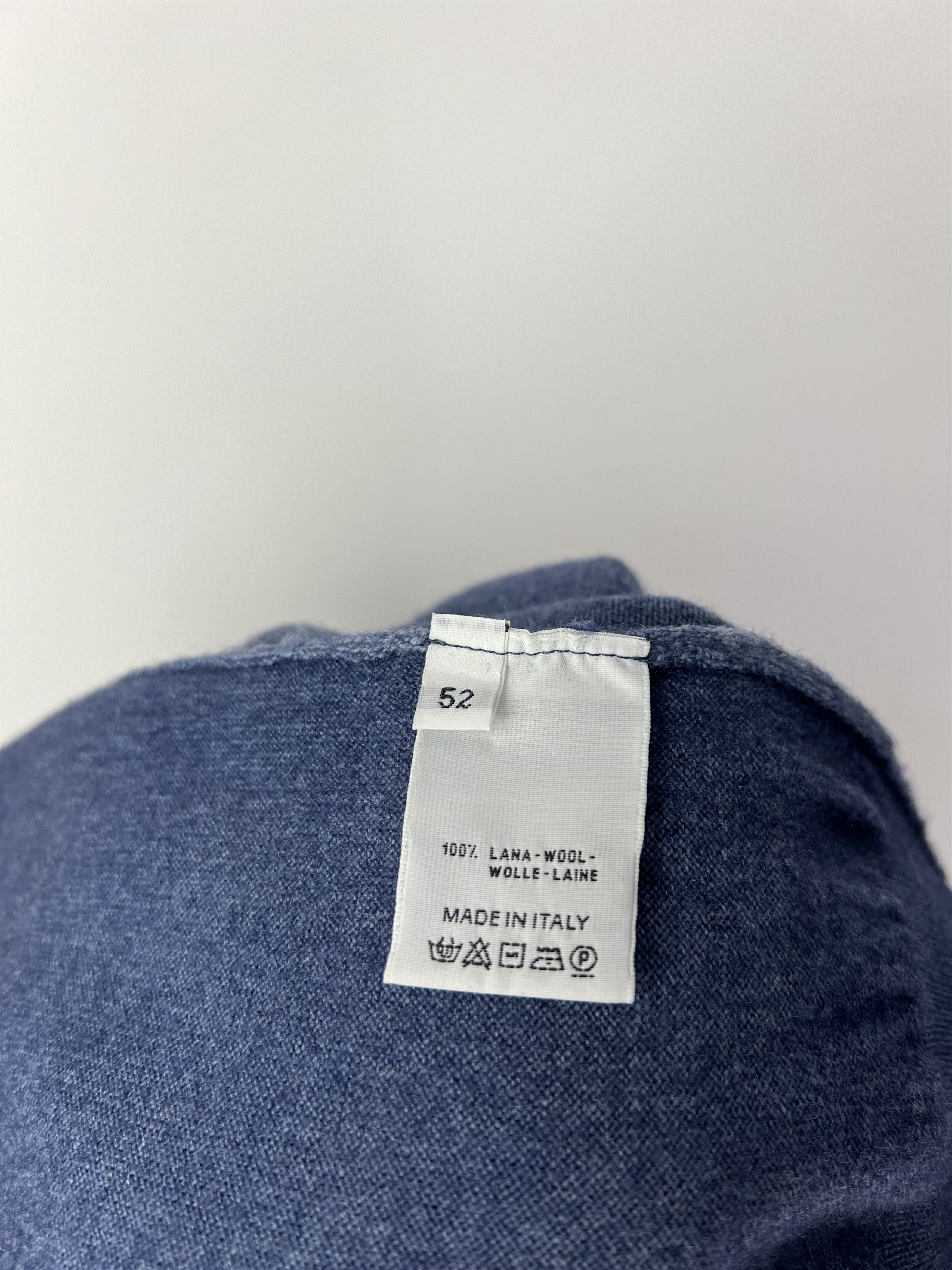 Cruciani Cruciani Men's Blue 100% Wool Sweater Size 52(M/L) Size US M / EU 48-50 / 2 - 10 Thumbnail