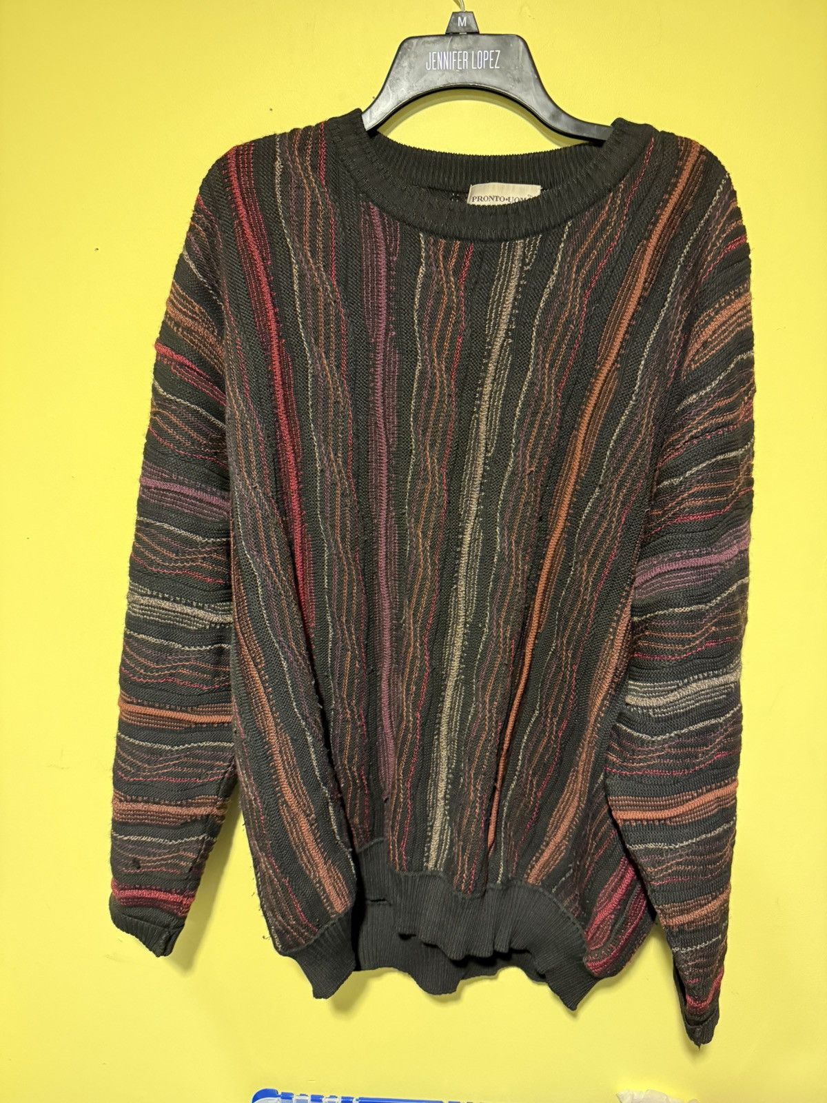 Pronto Uomo Vintage Pronto Uomo Knit Coogi Style Crewneck Sweater XXL Size US XXL / EU 58 / 5 - 1 Thumbnail