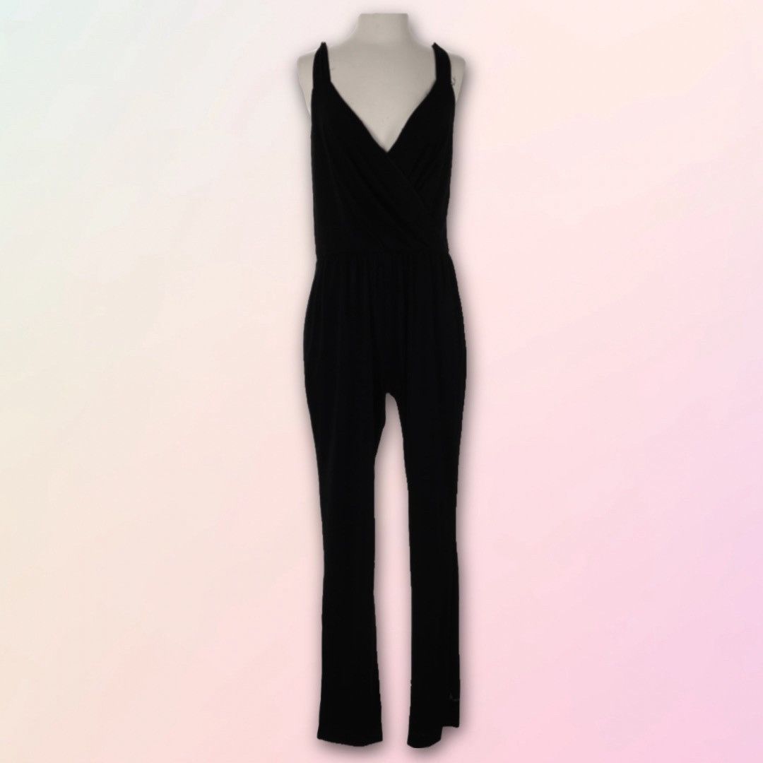Jennifer Lopez JLO, Solid Racerback, Full Length, Sleeveless Jumpsuit Size 28" / US 6 / IT 42 - 1 Thumbnail