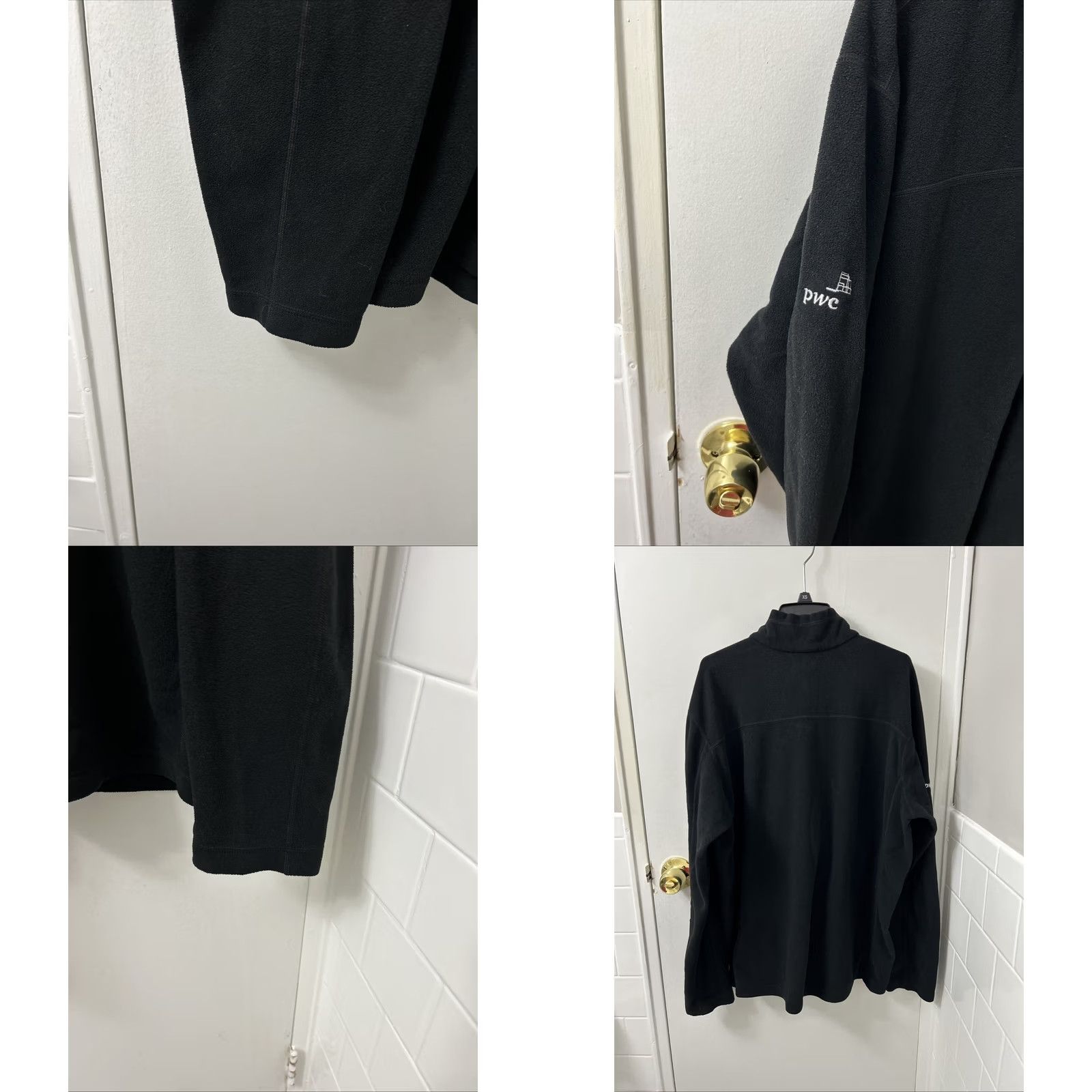 Patagonia VINTAGE Patagonia Micro D Pullover Mens Large Black 1/4 Zip Sweatshirt L/S 26175 Size US L / EU 52-54 / 3 - 8 Thumbnail