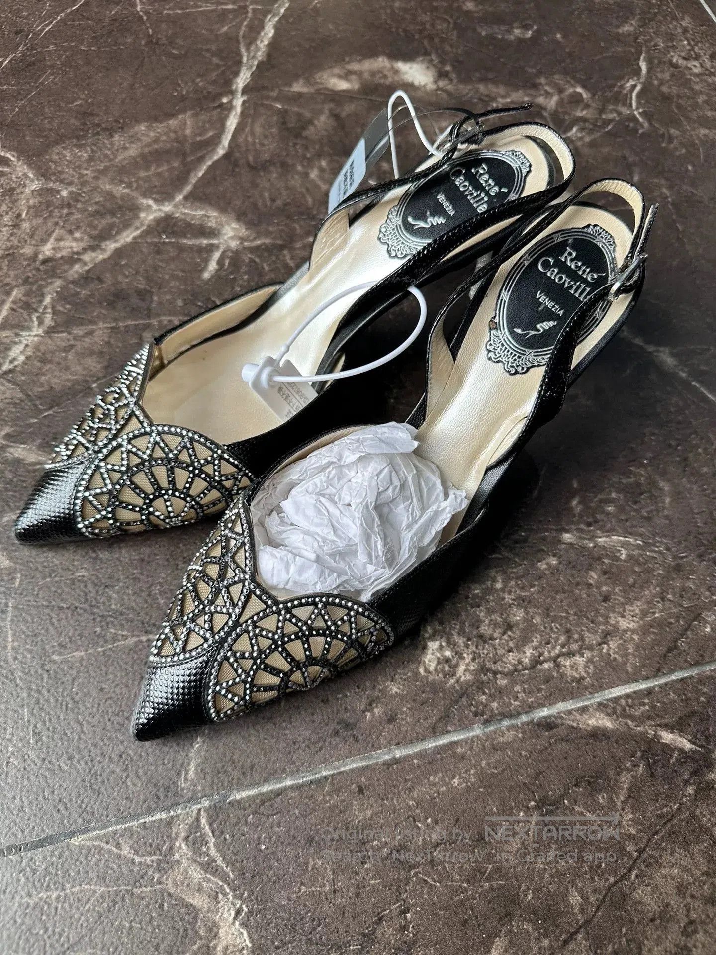 Rene Caovilla Rene Caovilla Crystal Toe Heels. Size US 5.5 / IT 35.5 - 1 Thumbnail