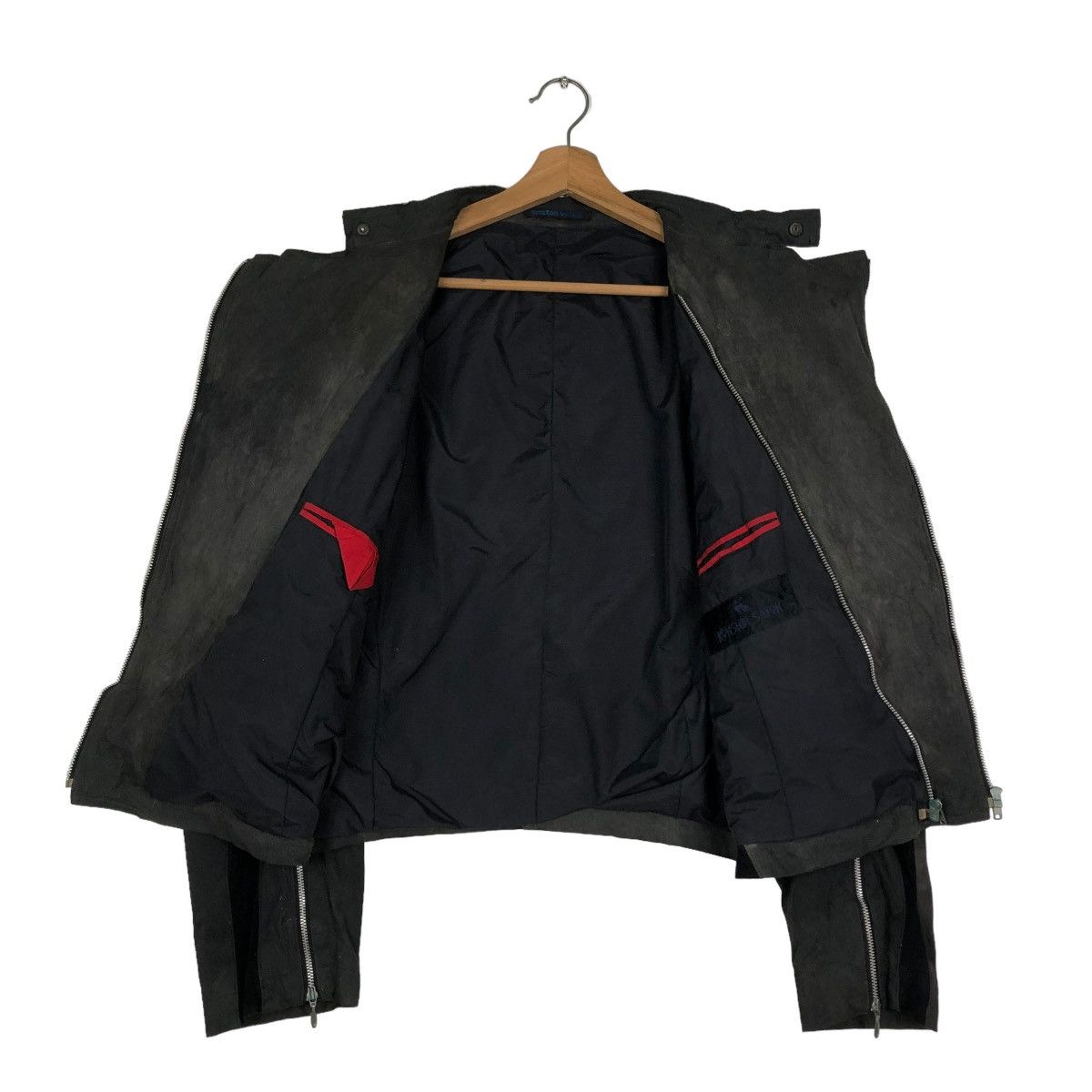 Japanese Brand 🔥VINTAGE CROPPED BIKER JACKET KOHSHIN SATOH JAPAN Size US M / EU 48-50 / 2 - 14 Thumbnail