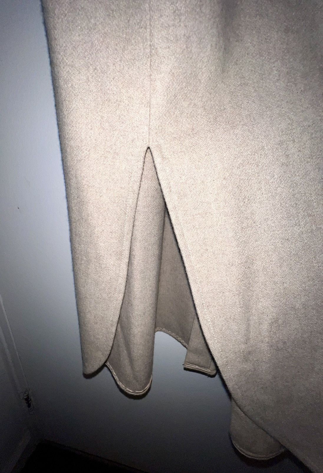 Frankie Shop Frankie Shop Long Oversized Wool Coat in Oatmeal Size ONE SIZE - 9 Thumbnail