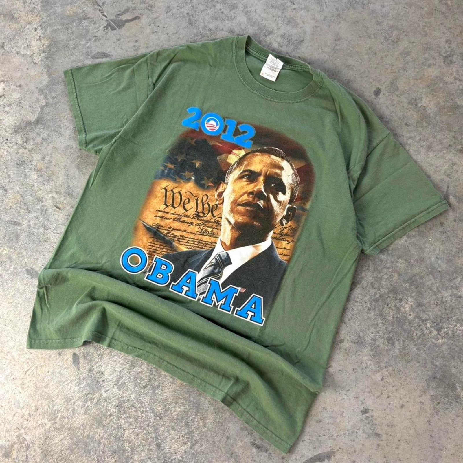 Vintage 2012 Barack Obama Presidential Campaign T-shirt Size US L / EU 52-54 / 3 - 1 Thumbnail