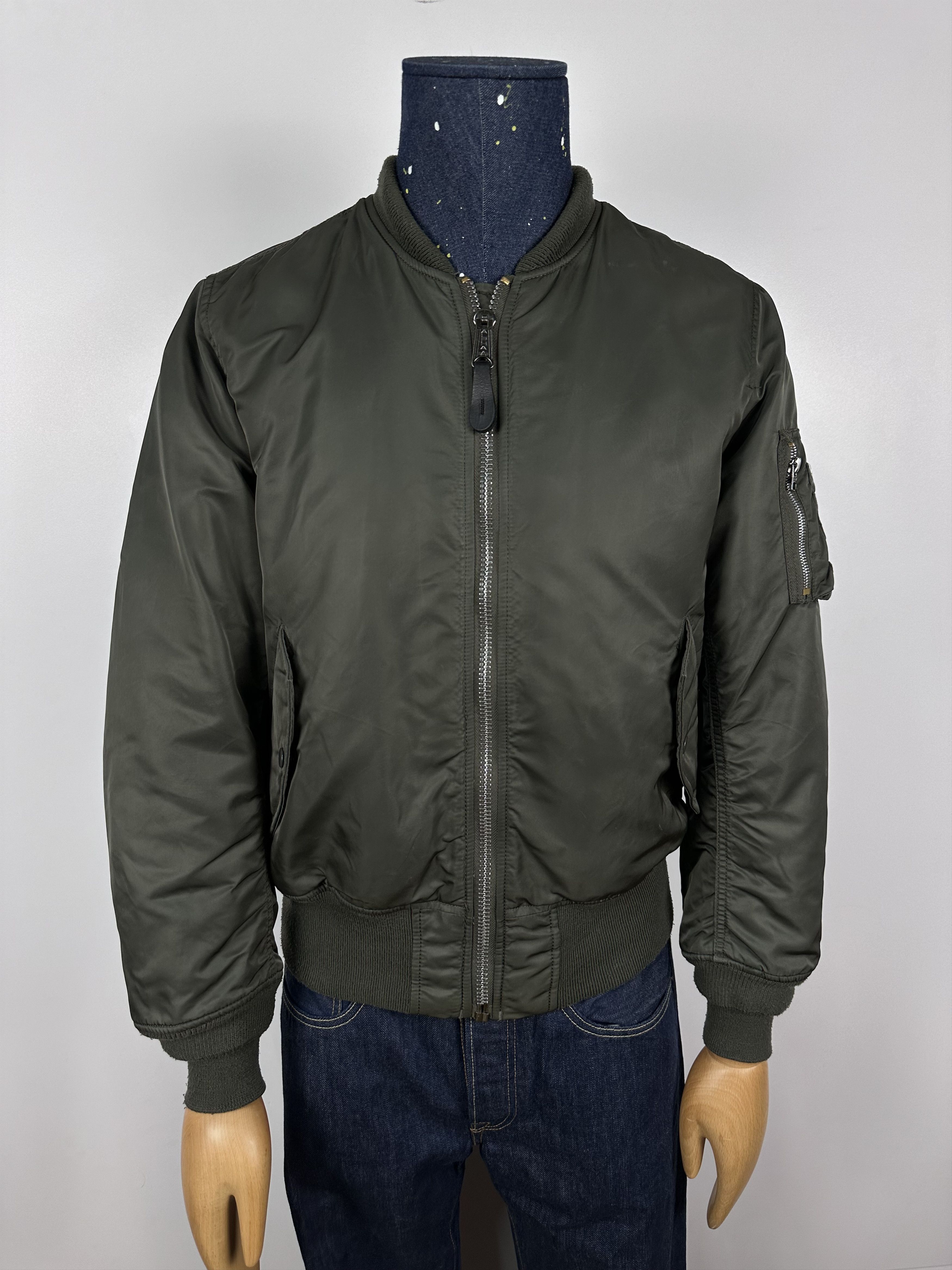 Alpha Industries × Grailed Alpha Industries Reversible Bomber Jacket Green MA-1 Flight Size US S / EU 44-46 / 1 - 2 Thumbnail