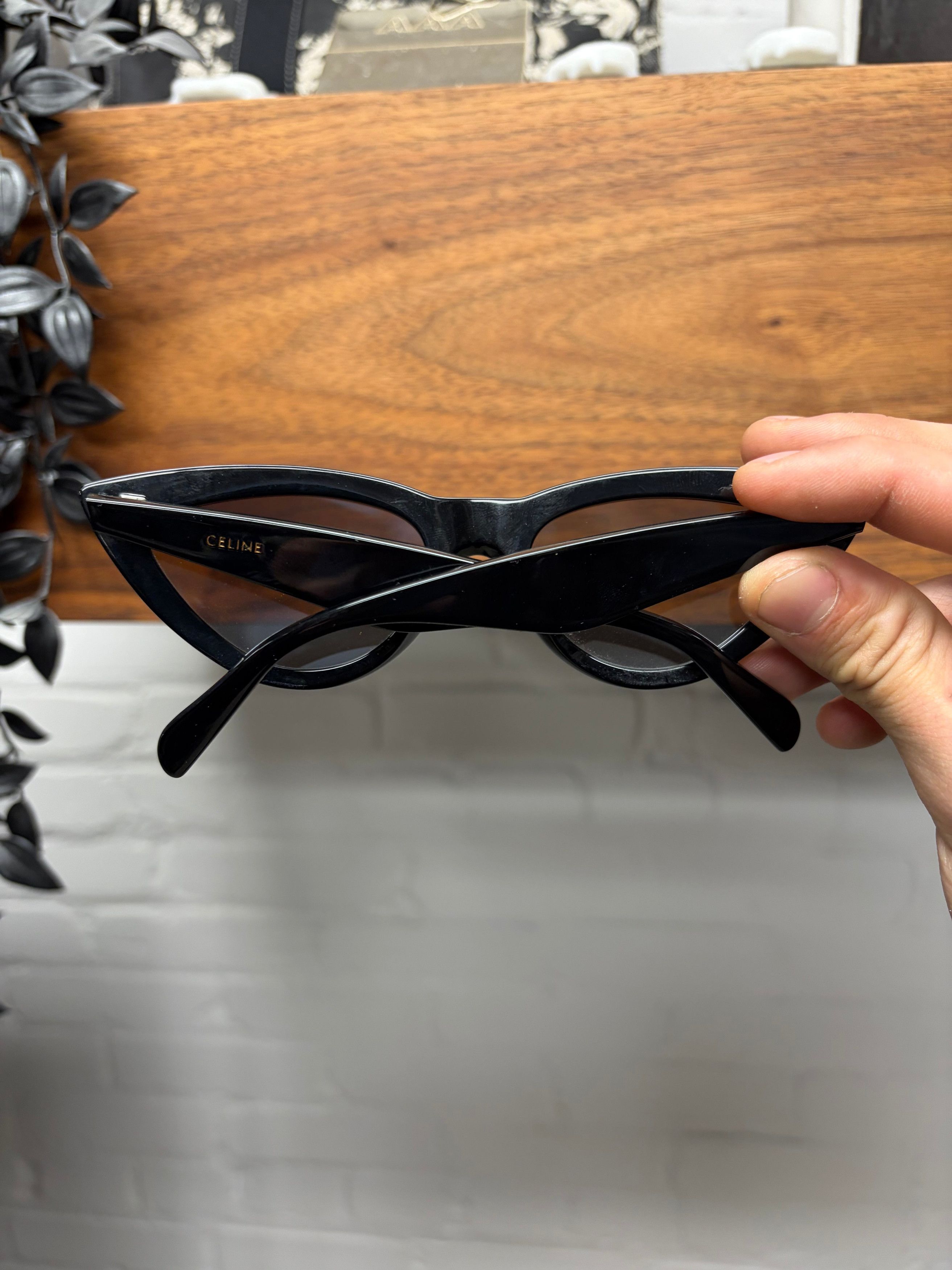 Celine Celine ‘CL4019IN’ Cat Eye Black Sunglasses Size ONE SIZE - 3 Thumbnail