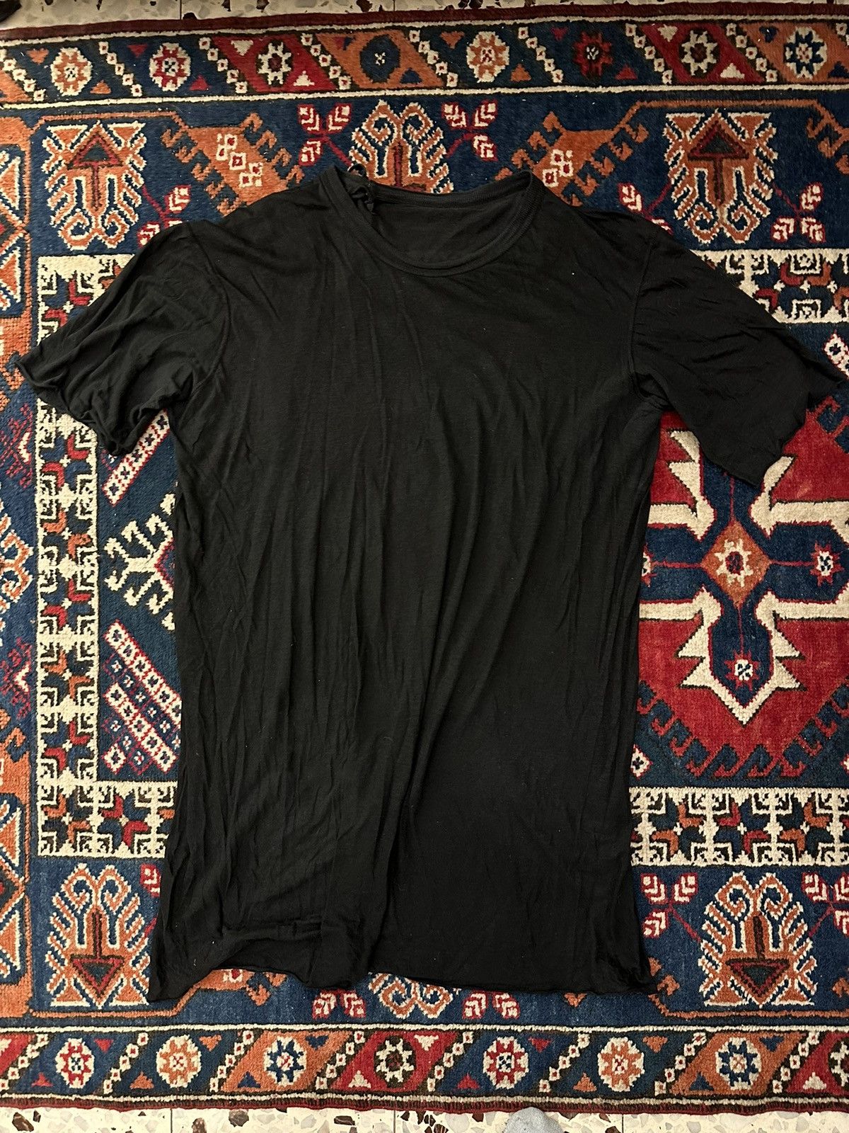 image of Boris Bidjan Saberi Black Tee Shirt, Men's (Size XL)