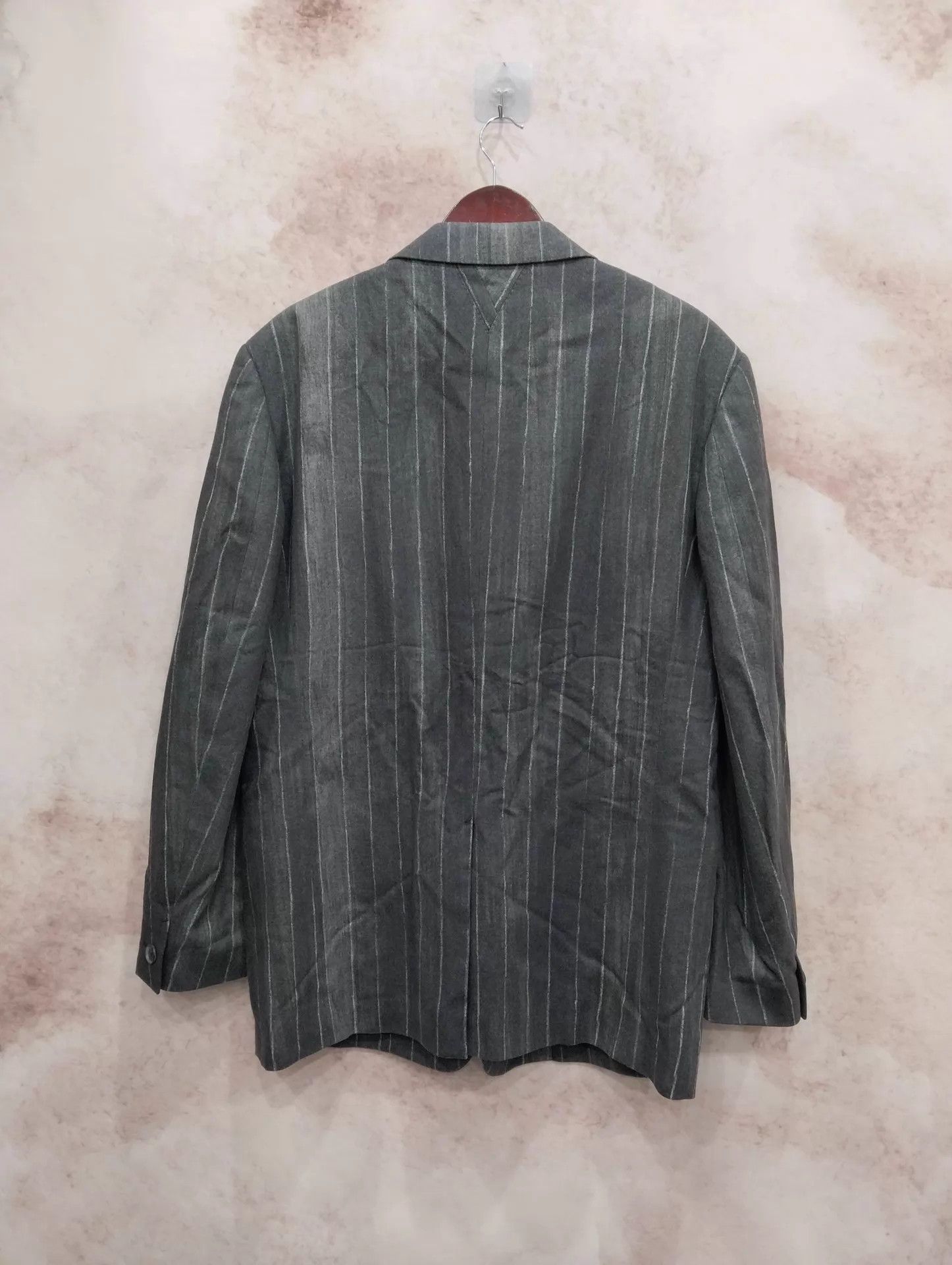 Versace VERSACE Striped Long Sleeve Blazer 50 Size 50R - 2 Thumbnail