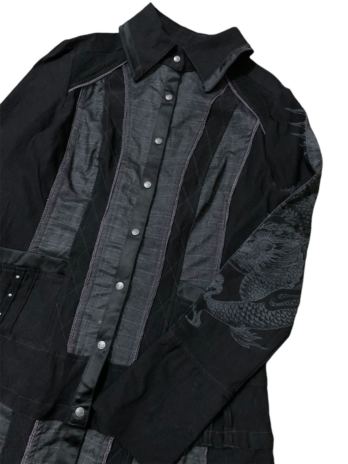 Japanese Brand 💥Japanese Fashion Designer Ozz On Croce Dragon Gothic Jacket Size S / US 4 / IT 40 - 2 Thumbnail