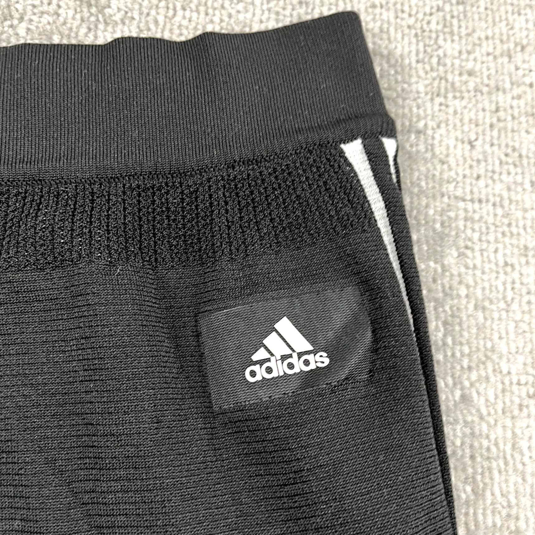 Adidas ADIDAS Pants Womens M ID Stryker Black White Knit Track Soccer CF0333 Size 32" / US 10 / IT 46 - 3 Thumbnail