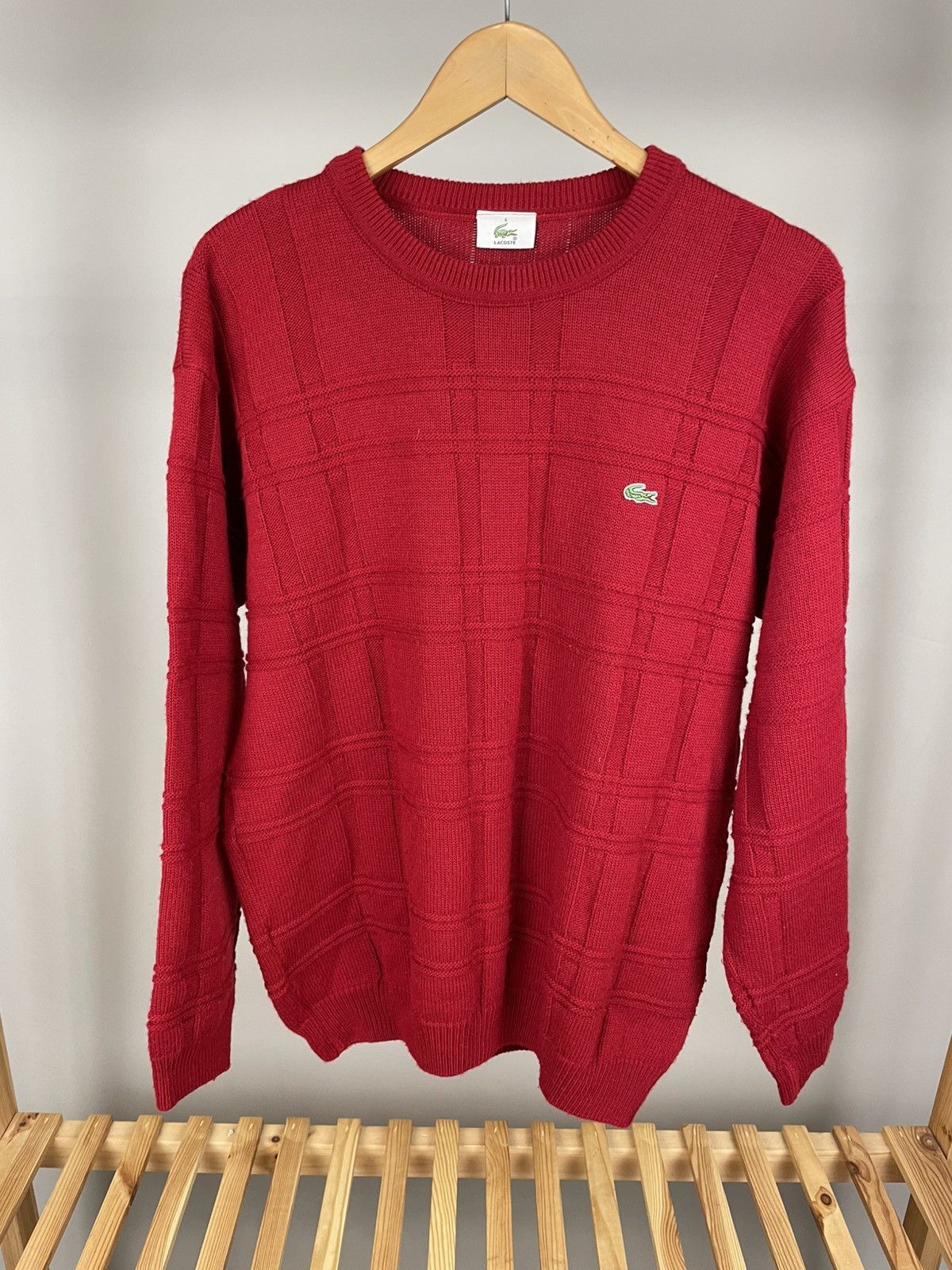 Designer × Lacoste × Vintage Lacoste vintage wool sweater crewneck 90’s y2k Size US L / EU 52-54 / 3 - 1 Thumbnail