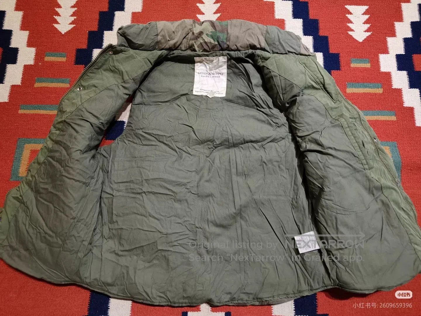 RRL Ralph Lauren RRL Vintage Quilted Camouflage Vest. Size US M / EU 48-50 / 2 - 5 Thumbnail