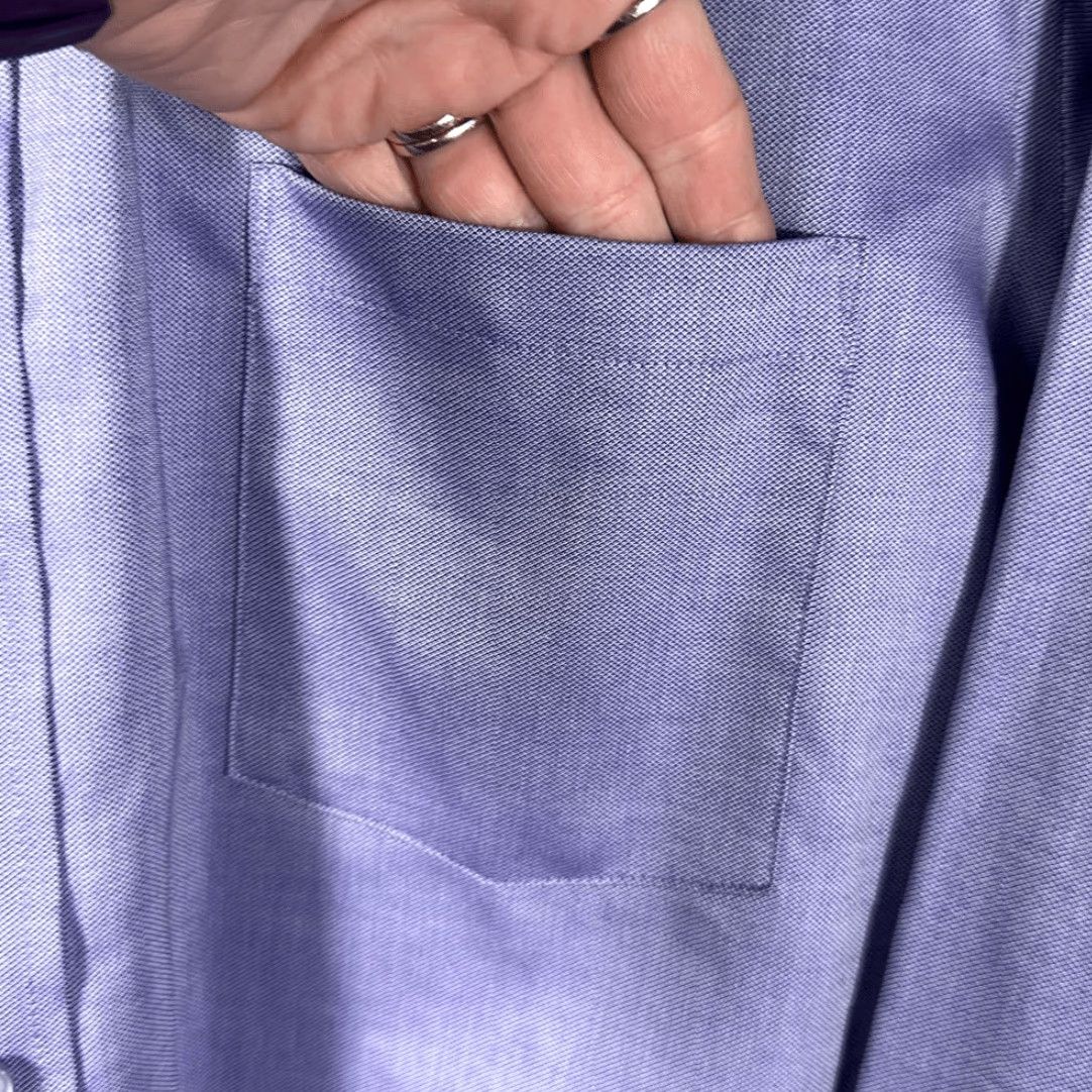 Vintage Donald Trump Signature Collection Non Iron Regular Fit Purple Dress Shirt 17 Purple 34/35 P2P 25” Length 31” Mens Size 46R - 2 Thumbnail