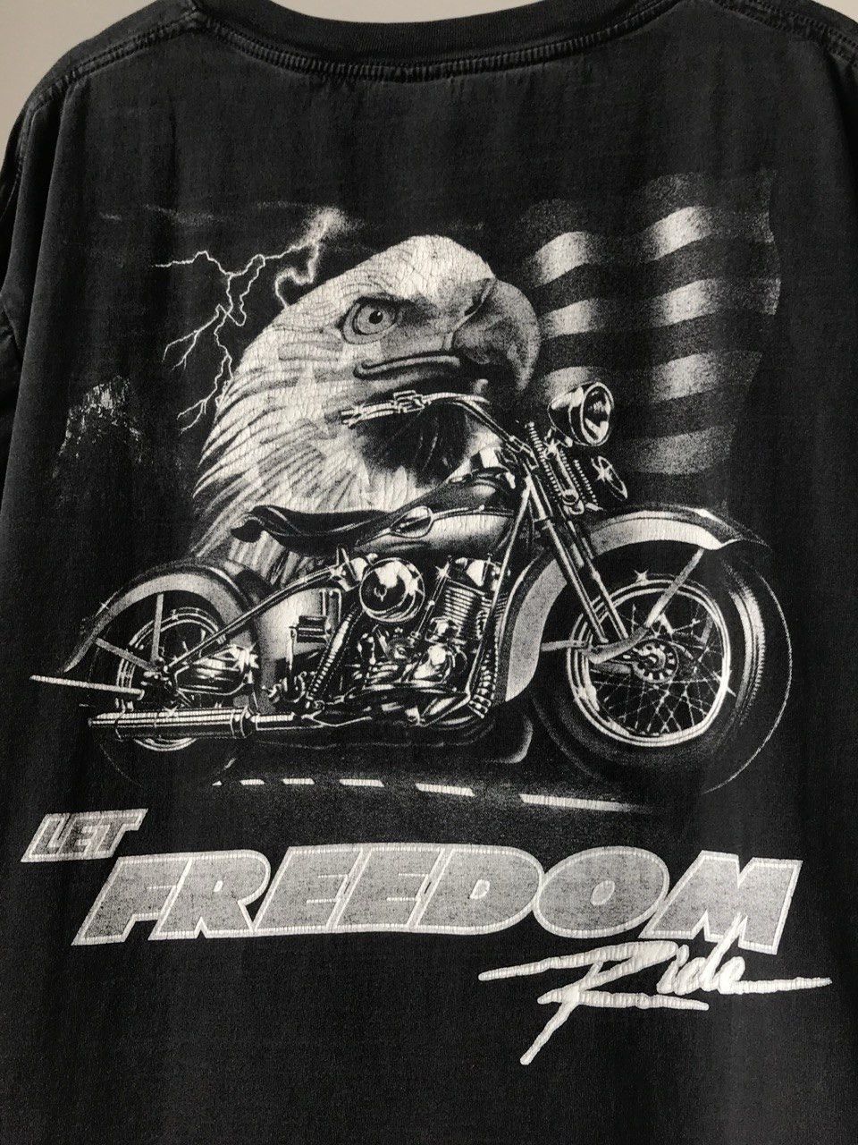 Vintage Vintage Freedom Rider Harley Davidson Vibes Rock T-shirt Size US XXL / EU 58 / 5 - 9 Thumbnail