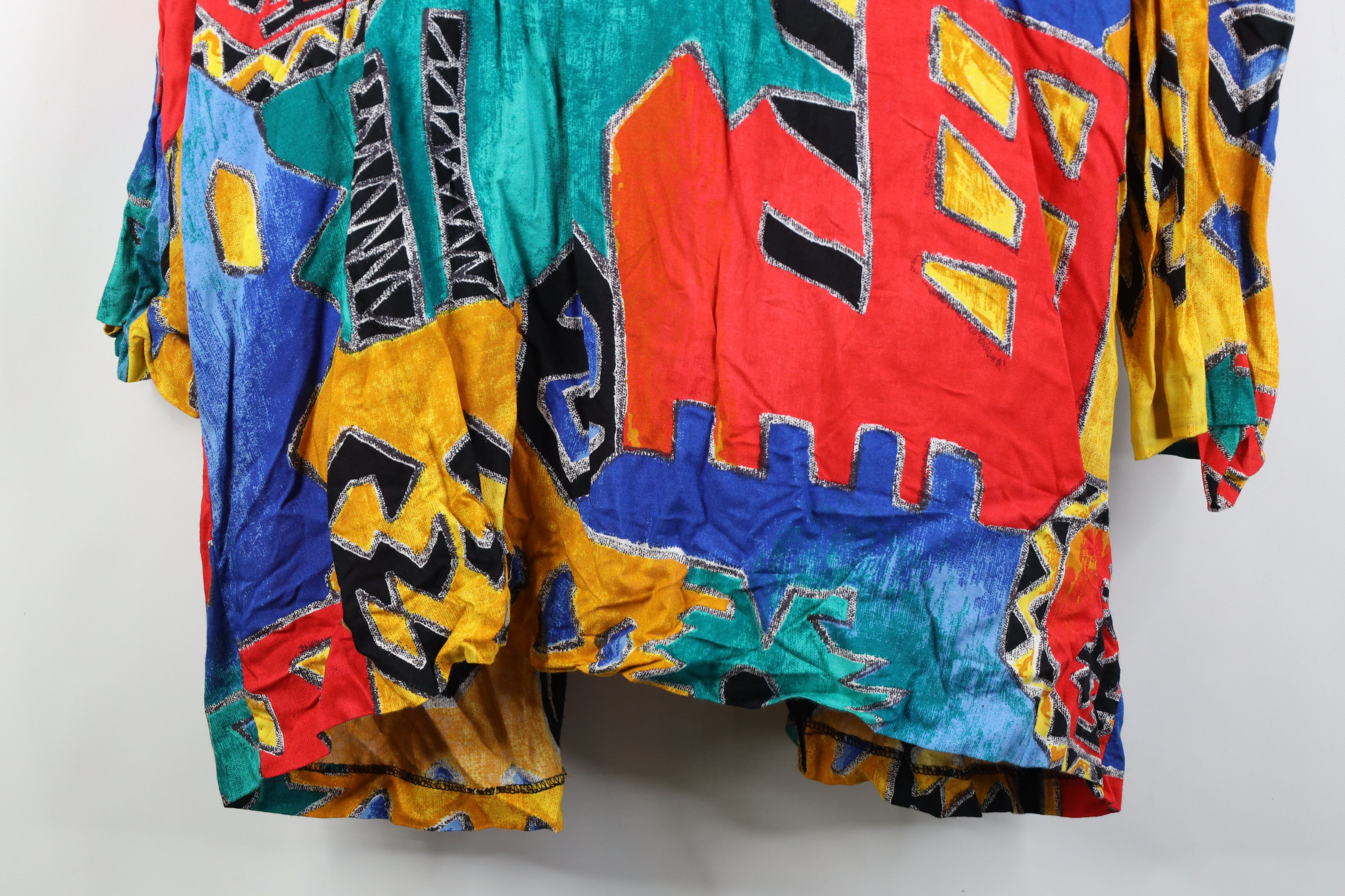 Vintage Vintage 90s Streetwear Southwestern Open Front Jacket Size 3XL / US 20-22 - 13 Thumbnail