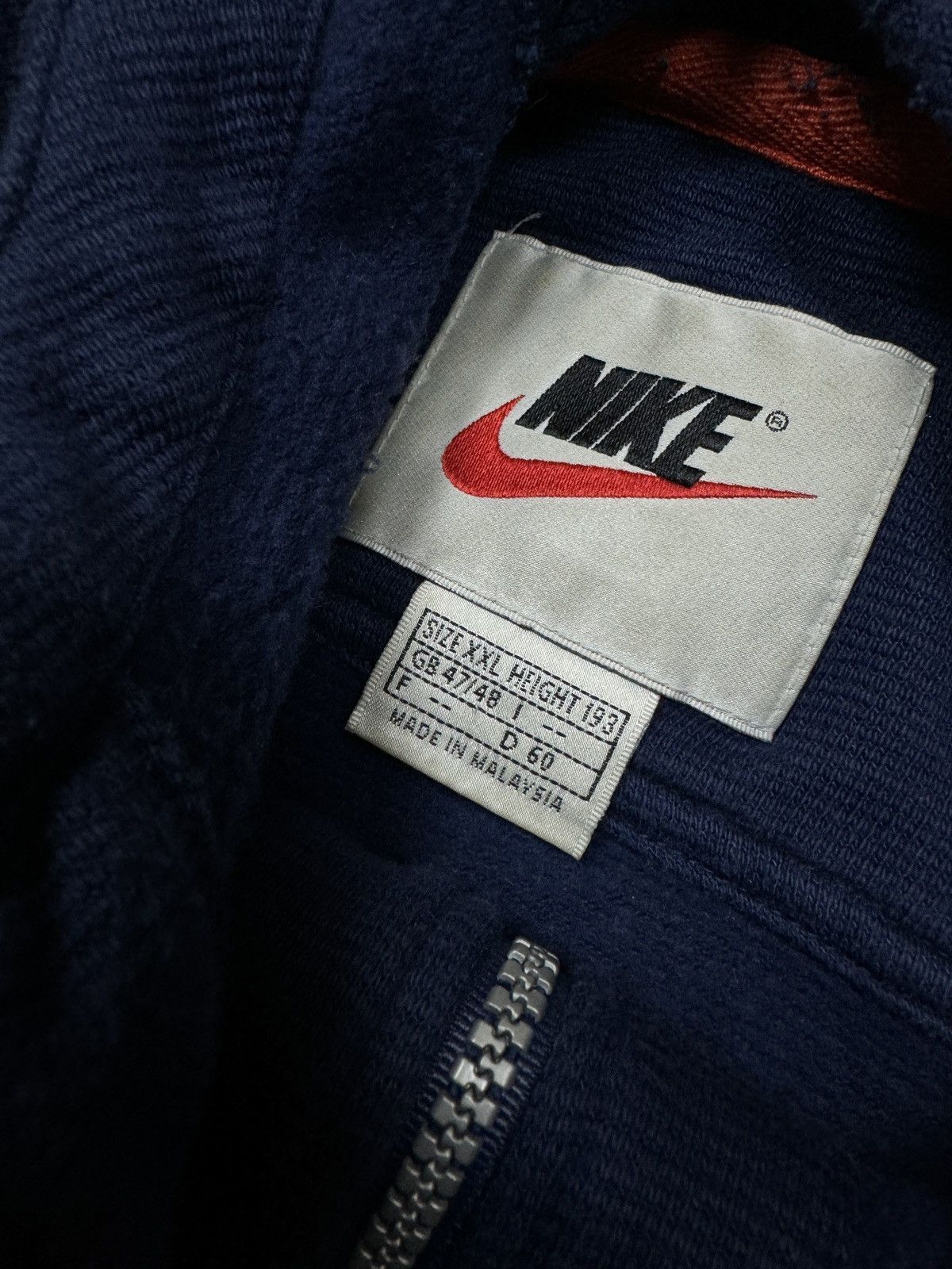Nike Nike vintage hoodie 80s 90s navy swoosh logo acg Size US XXL / EU 58 / 5 - 4 Thumbnail