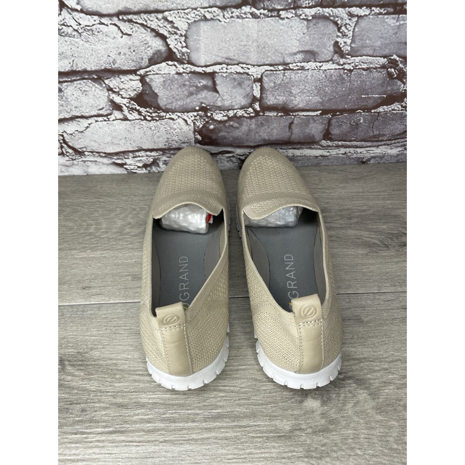 Cole Haan Cole Haan Zerogrand Stitchlite Beige Knit Slip On Sneakers W Size US 9.5 / IT 39.5 - 14 Thumbnail