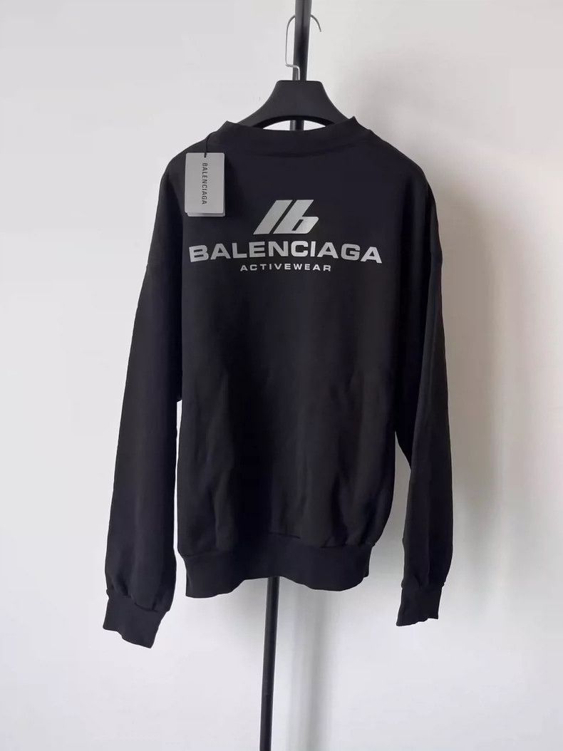 Balenciaga Balenciaga Letter reflective logo crewneck sweatshirt Size M / US 6-8 / IT 42-44 - 2 Thumbnail