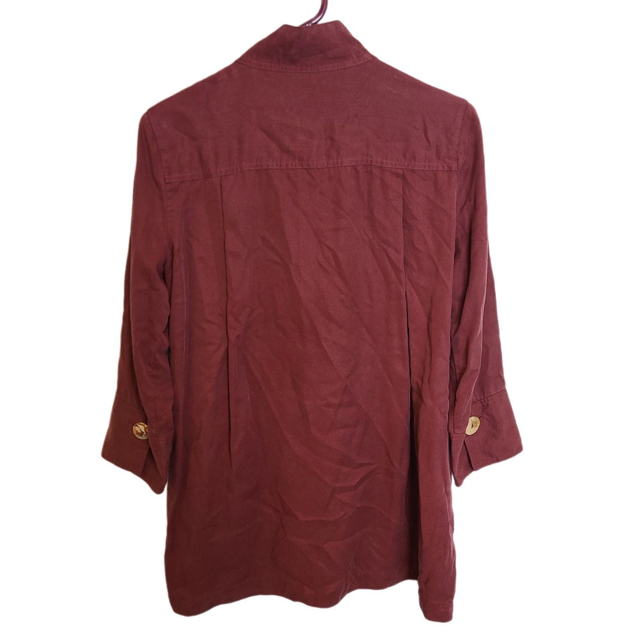 Market John Mark Women Burgundy Tunic S Lagenlook Minimalist Resort Size S / US 4 / IT 40 - 8 Thumbnail