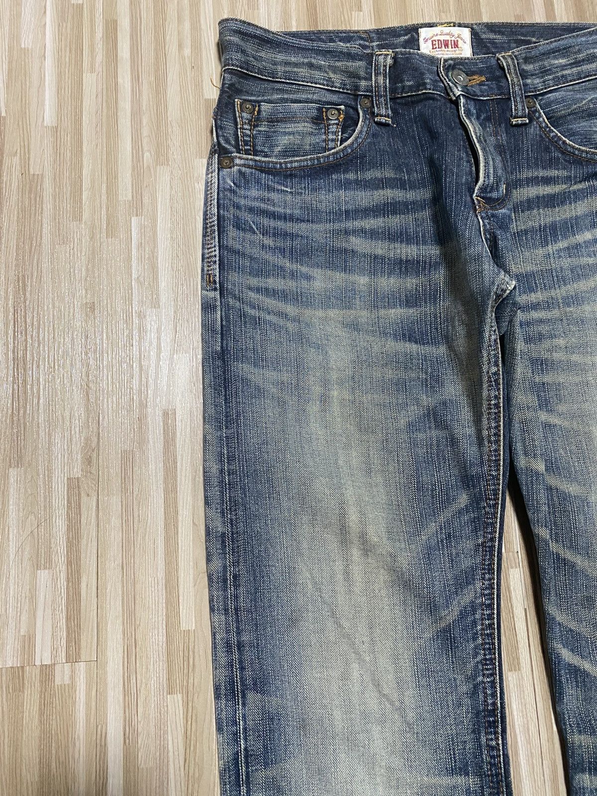 Edwin 🔥Thrash Exclusive Vintage Edwin Rusty Distress Denim Jean Size US 28 / EU 44 - 3 Thumbnail
