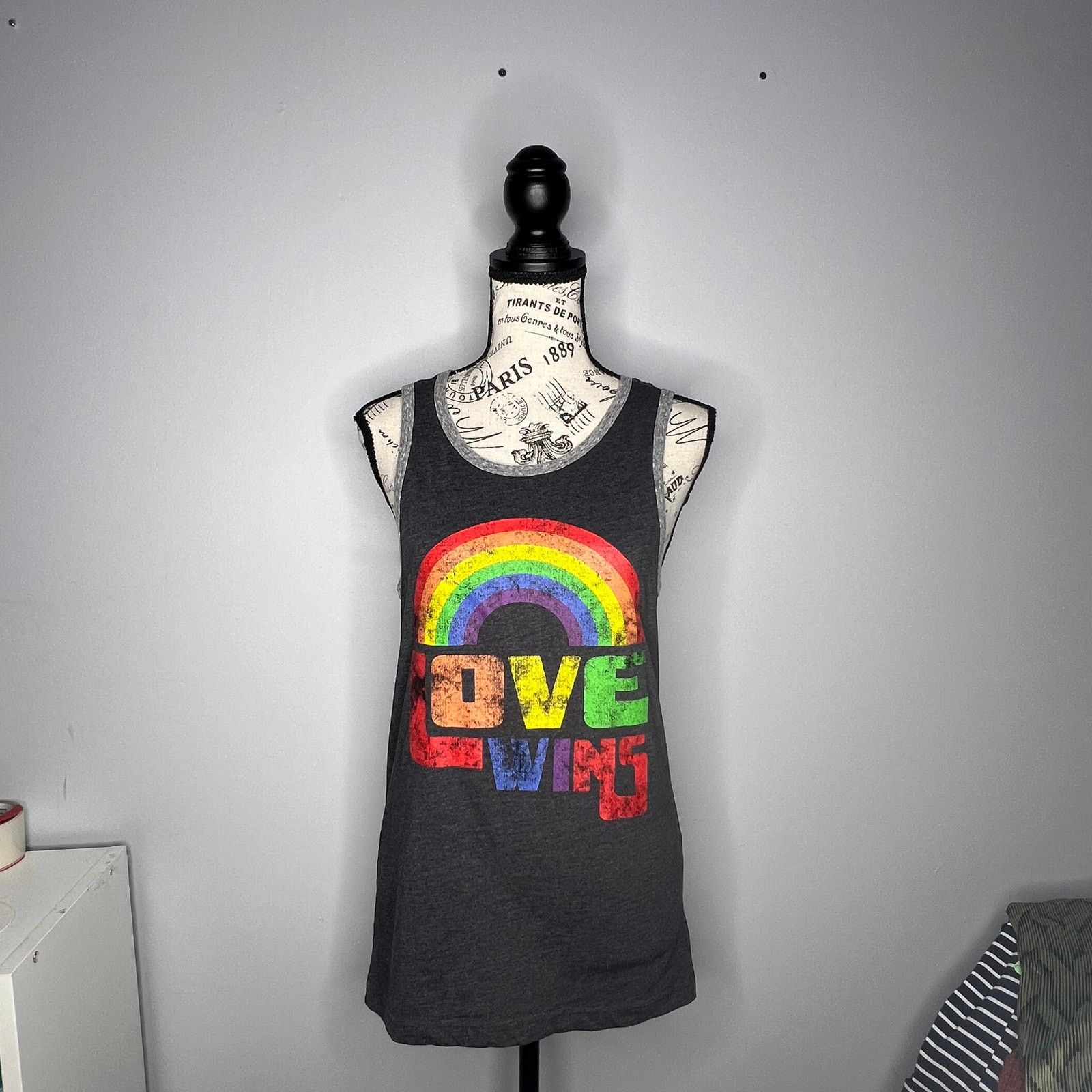 Other Love Wins Rainbow Pride Contrasting Trim Tank Top Size US XS / EU 42 / 0 - 9 Thumbnail