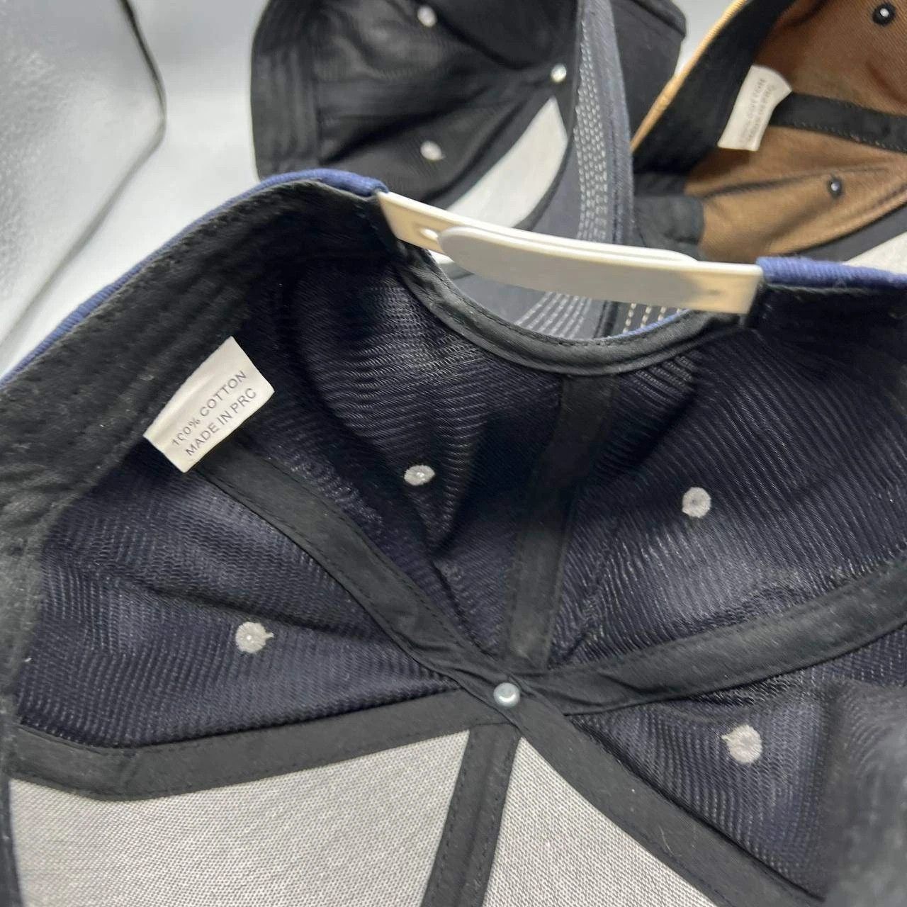 The Unbranded Brand Lot of 3 Number 1 Racing Hat Men Navy Black Beige Snap Back Size ONE SIZE - 6 Thumbnail