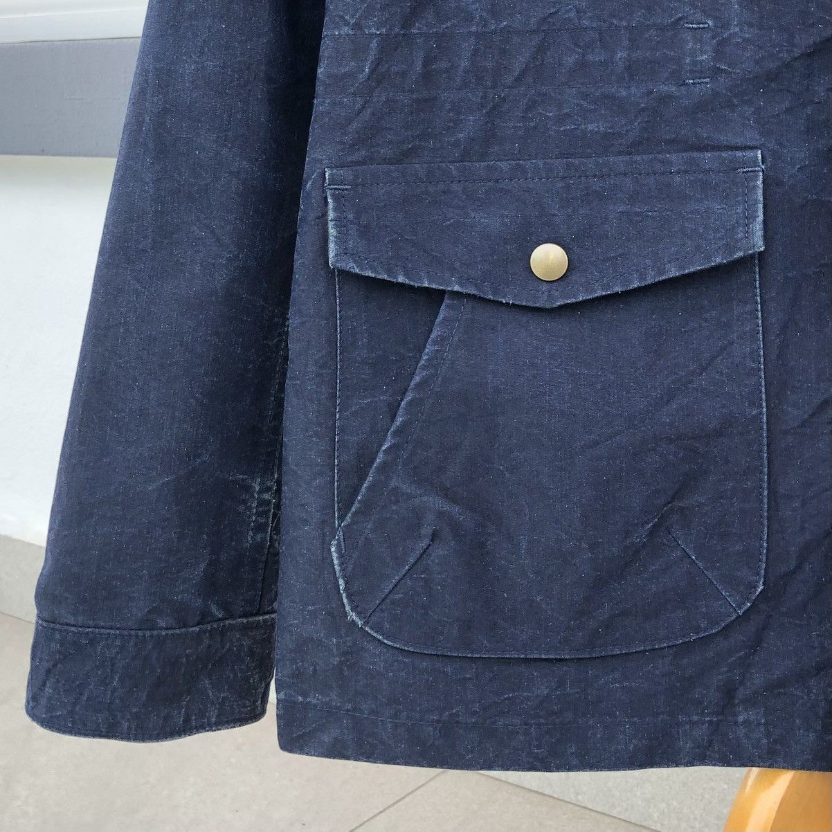 Blue Blue Japan Japan Blue Jeans Indigo Blue Anorak Hooded Parka Jacket Size US M / EU 48-50 / 2 - 8 Thumbnail