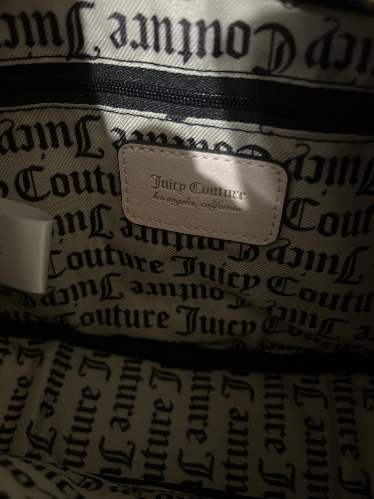 Juicy Couture Jeans Juicy Couture Black and Pink Velvet Crossbody Bag Size ONE SIZE - 8 Thumbnail
