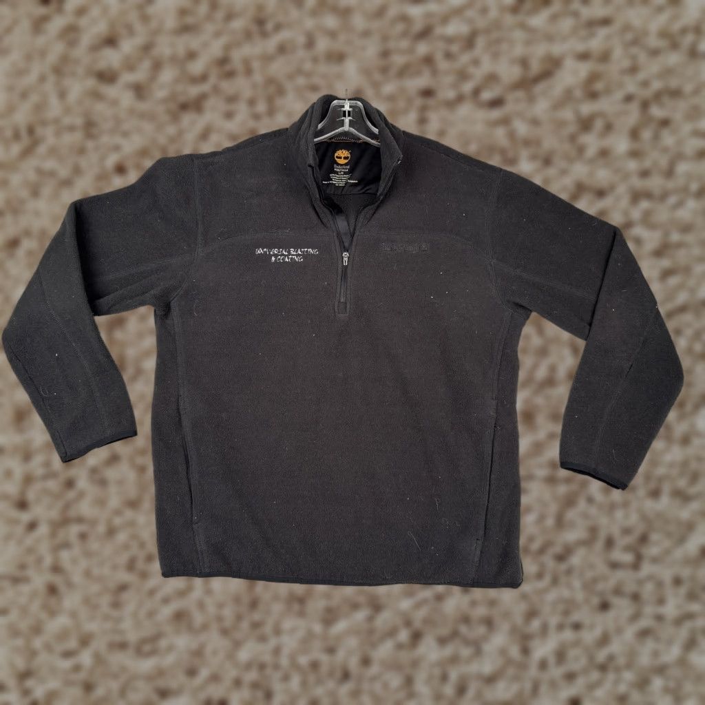 Timberland Timberland Sweatshirt Mens Large Black Fleece Quarter Zip Pullover Logo Size US L / EU 52-54 / 3 - 1 Thumbnail